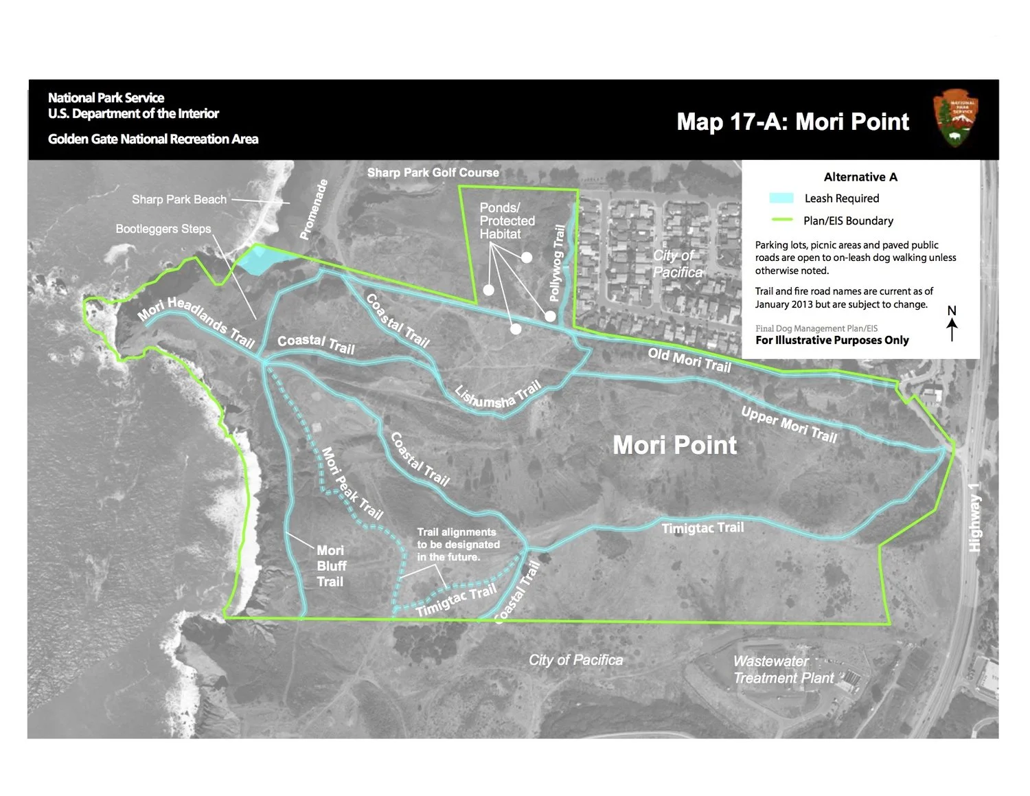 MORI POINT - CURRENT DOG WALKING ACCESS