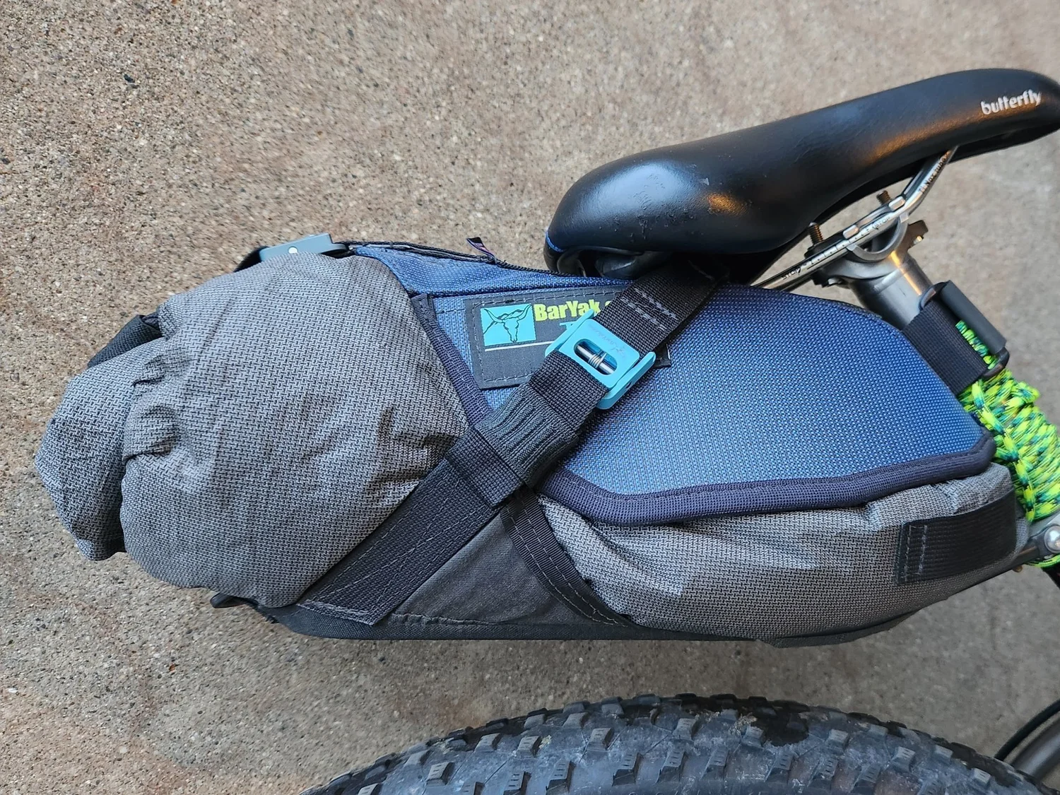 BarYak Marsupium Harness with Gray Whale Waterproof Bag — BarYak  Bikepacking Carrying Systems