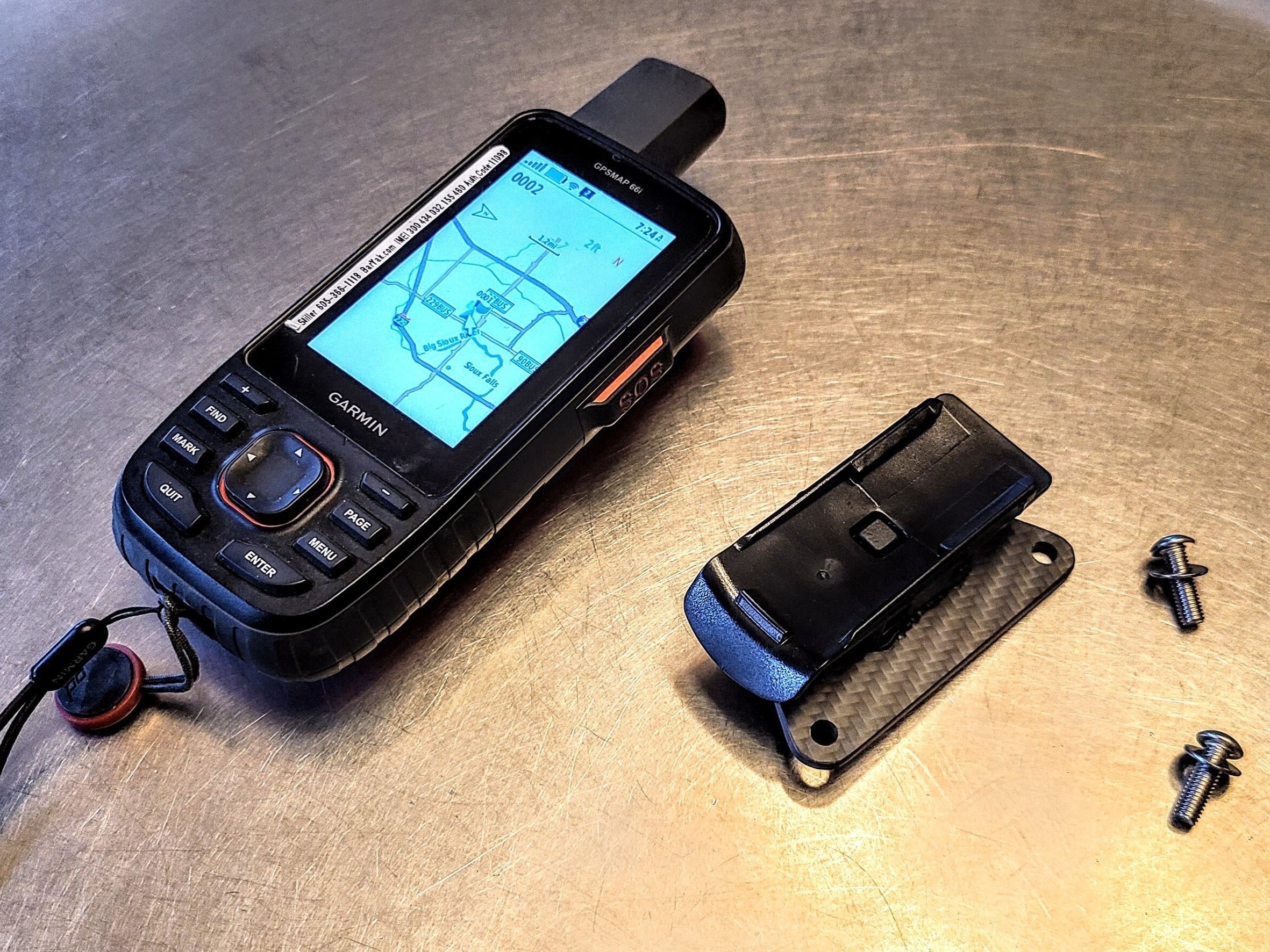 GARMIN EXPLORER SLIDE BRACKET WITH CARBON MOUNT.