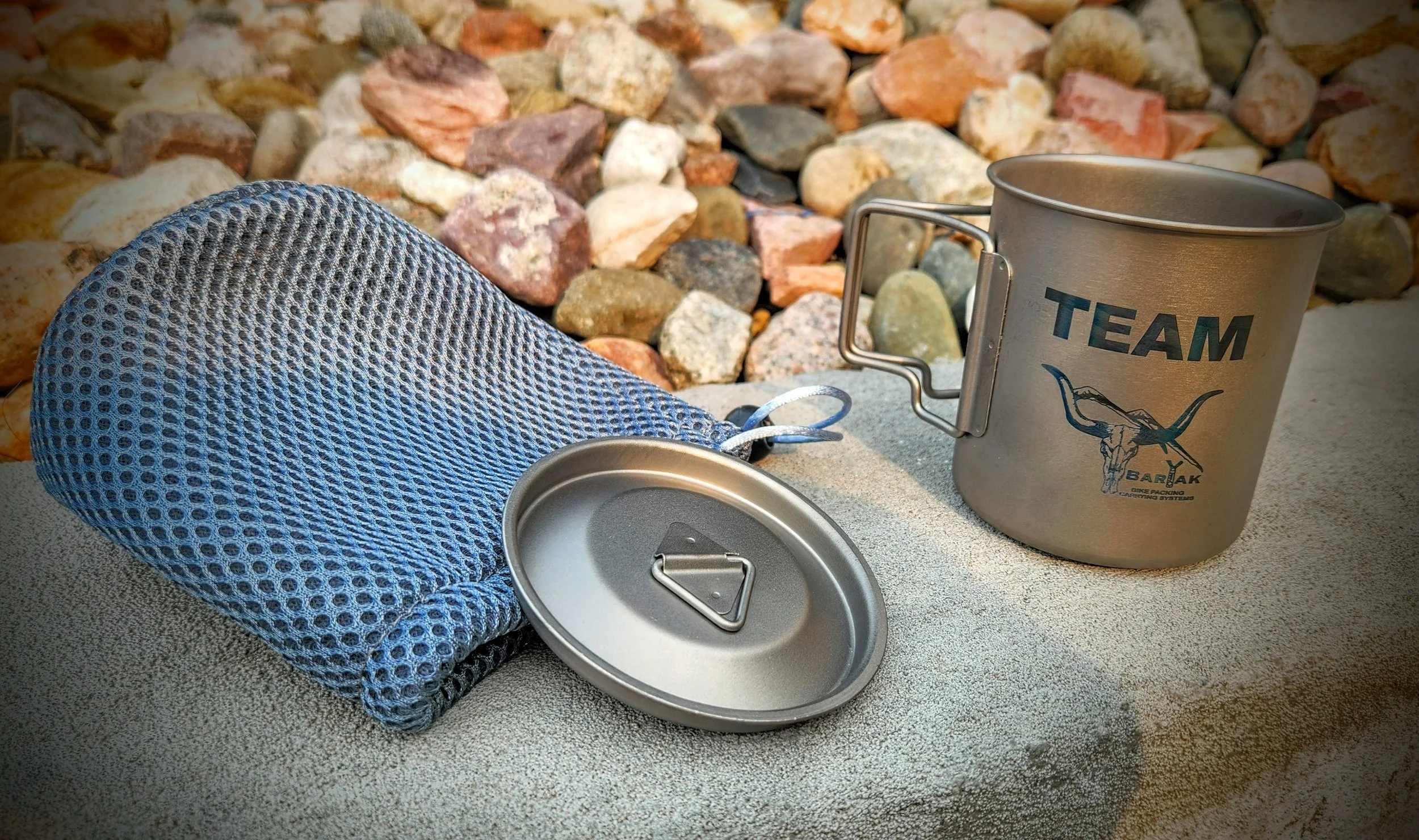 Titanium Bikepacking Mug 420ml  BarYak | Bikepacking Carrying Systems