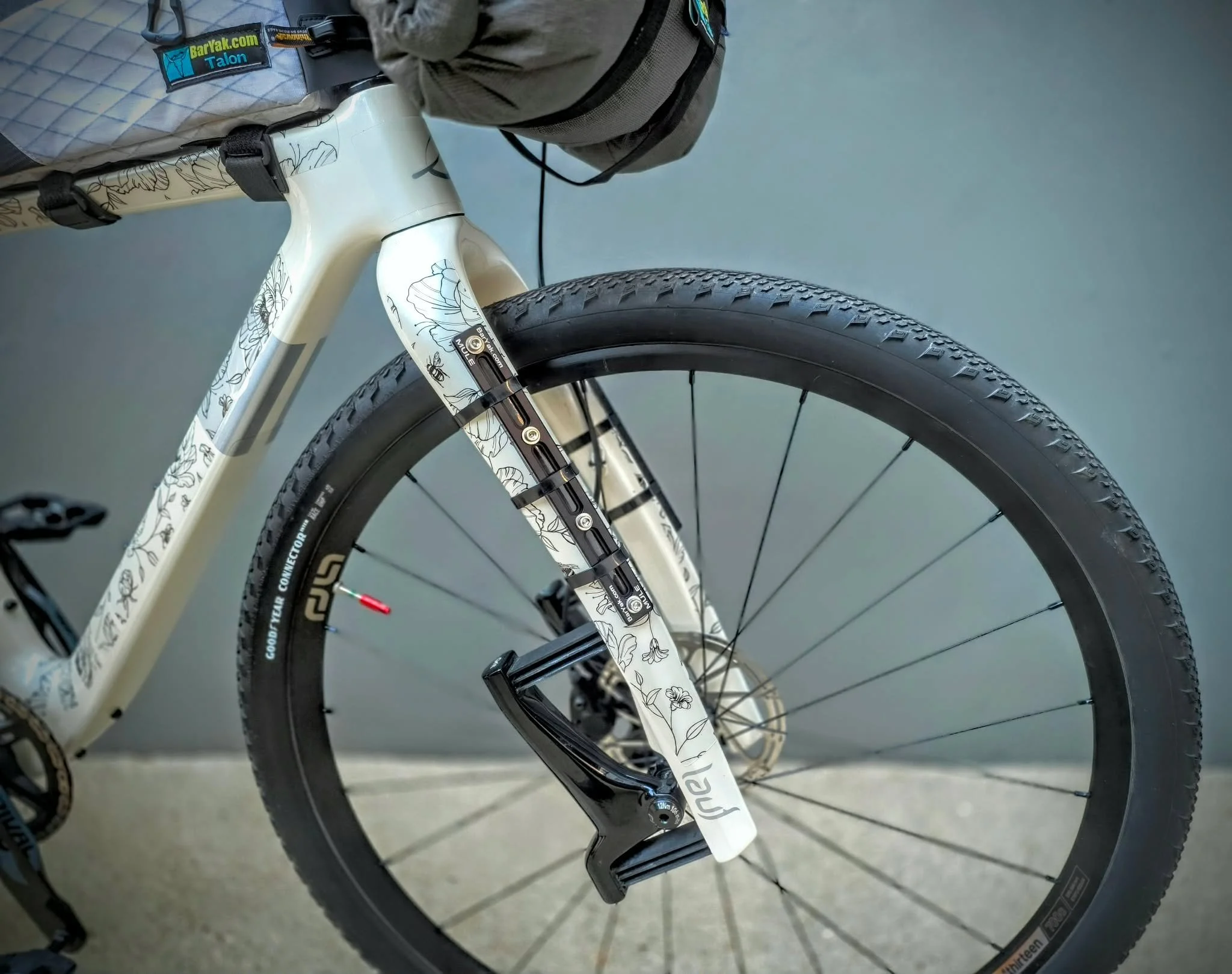 BarYak Mules on Lauf fork, Talon waterproof bag .jpg
