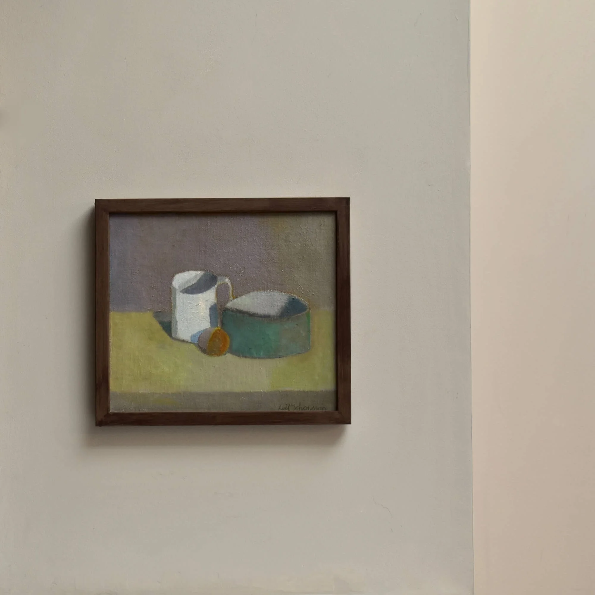 Late 20th Century Still Life Oil by Leif Johansson (1950)