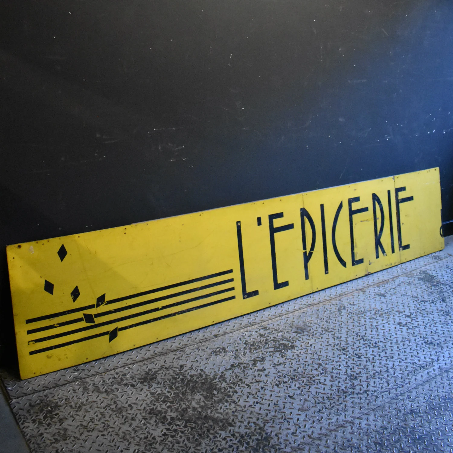 Large L'epicerie shop sign