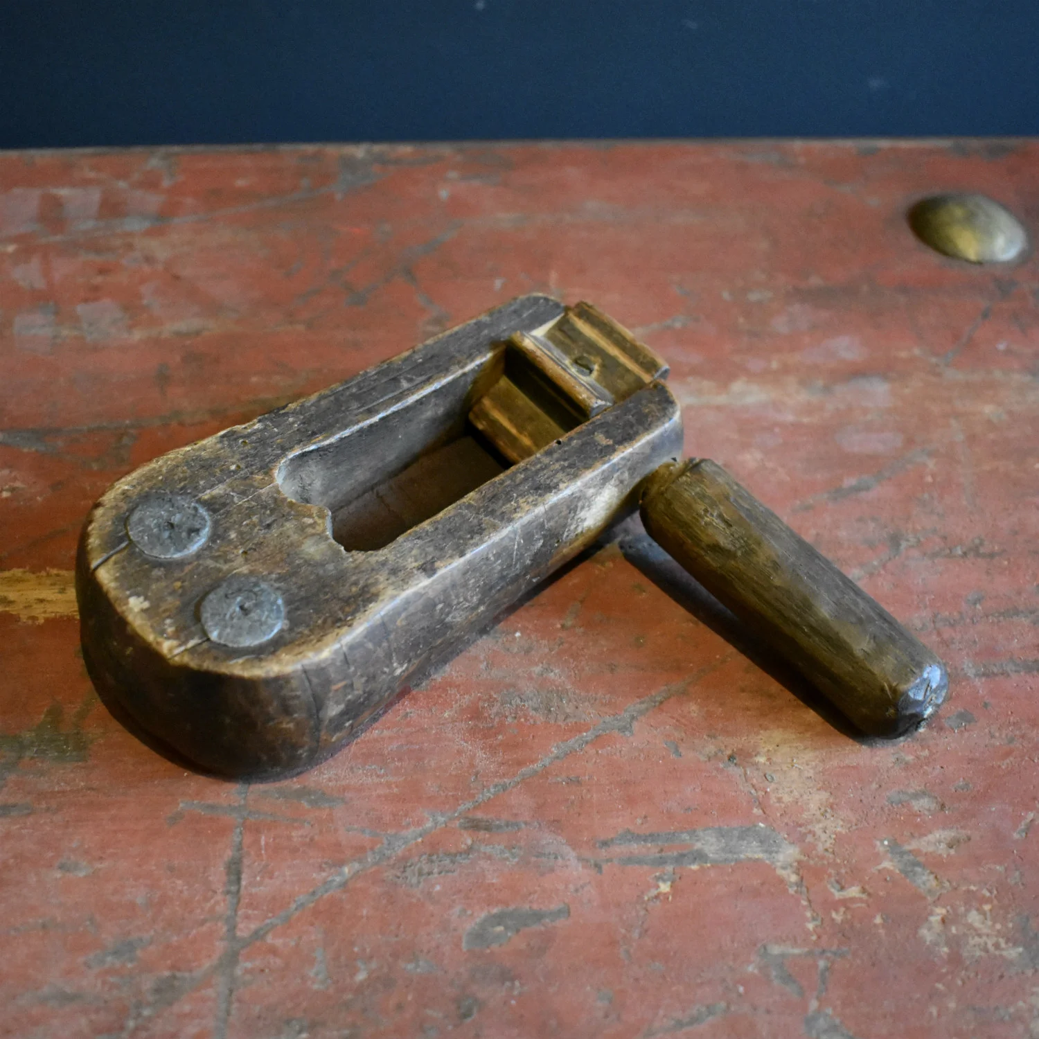 Antique Bird Scarer/Football Rattle