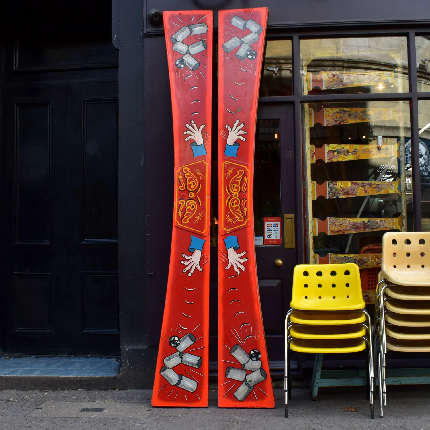 Vintage Tin Can Alley Fairground Signs