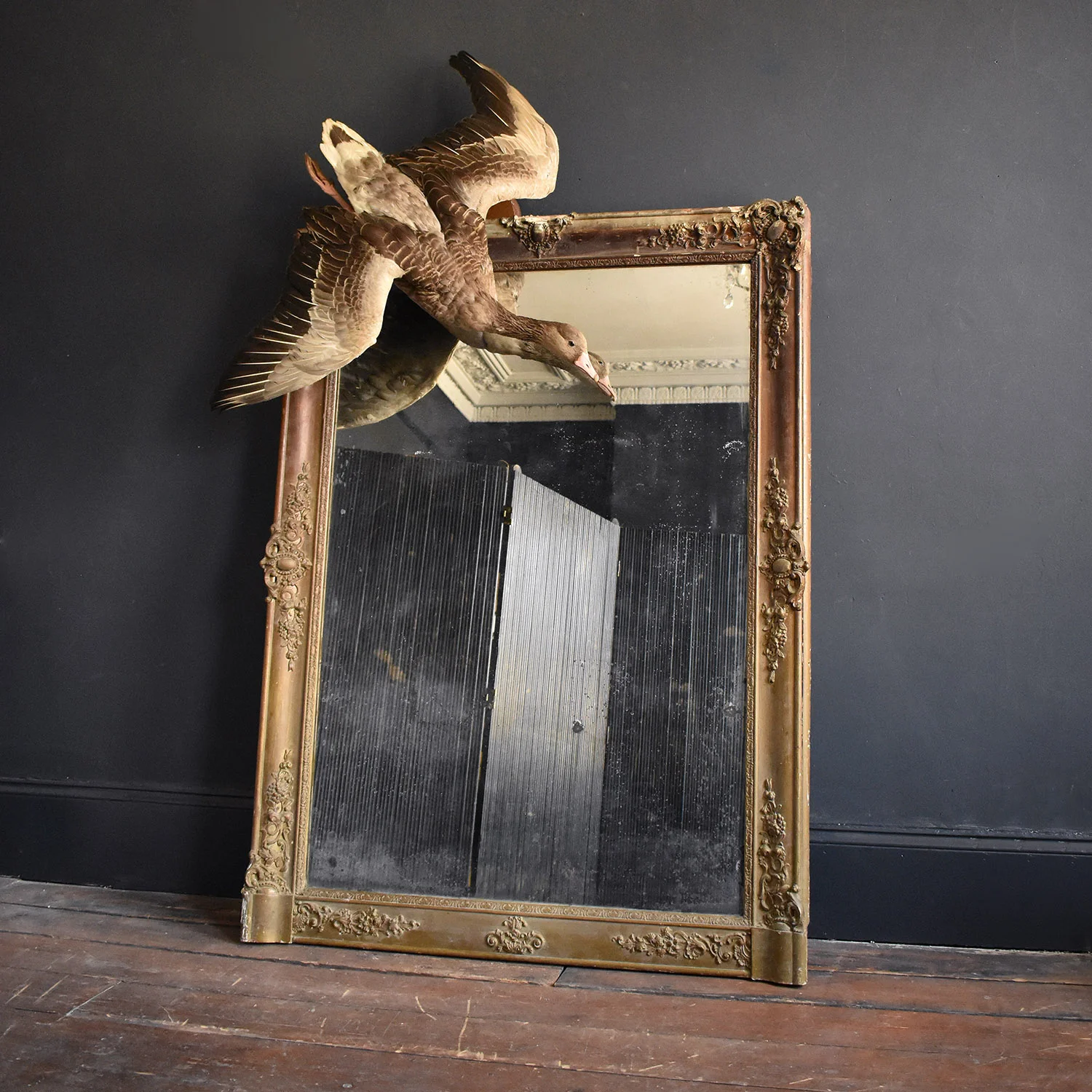 Huge 19th Century French Mirror 