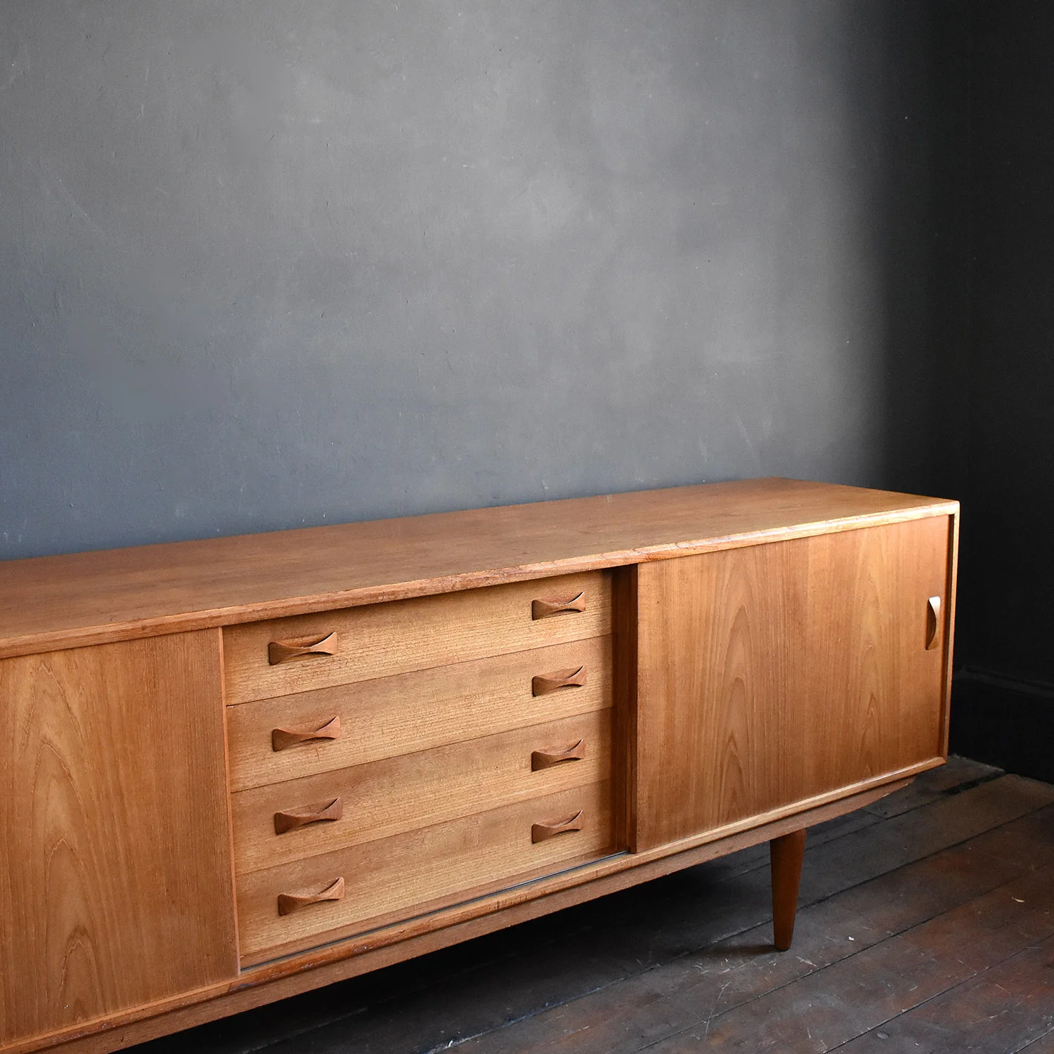 Mid Century Danish Teak Sideboard by Clausen & Søn — Vintage and