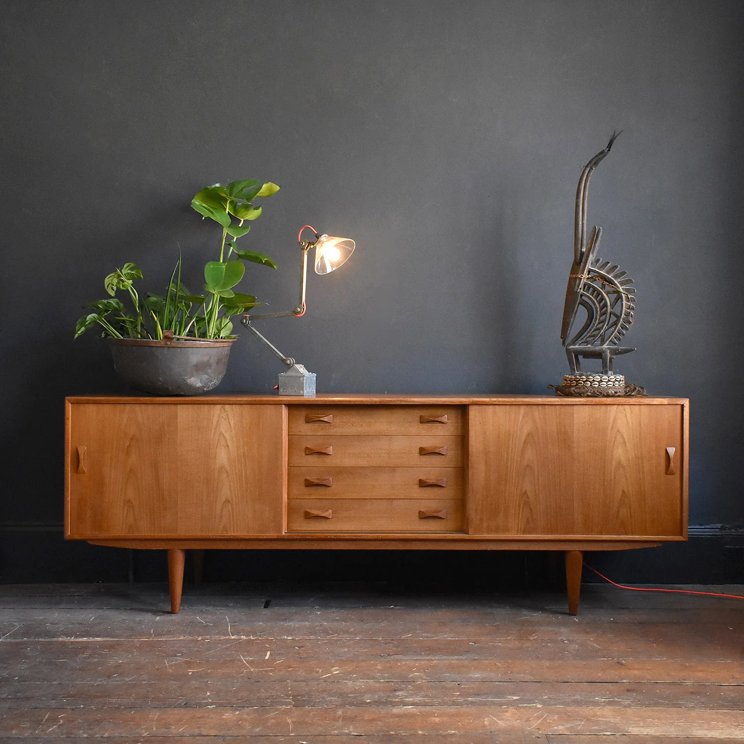 Mid Century Danish Teak Sideboard by Clausen &amp; Søn
