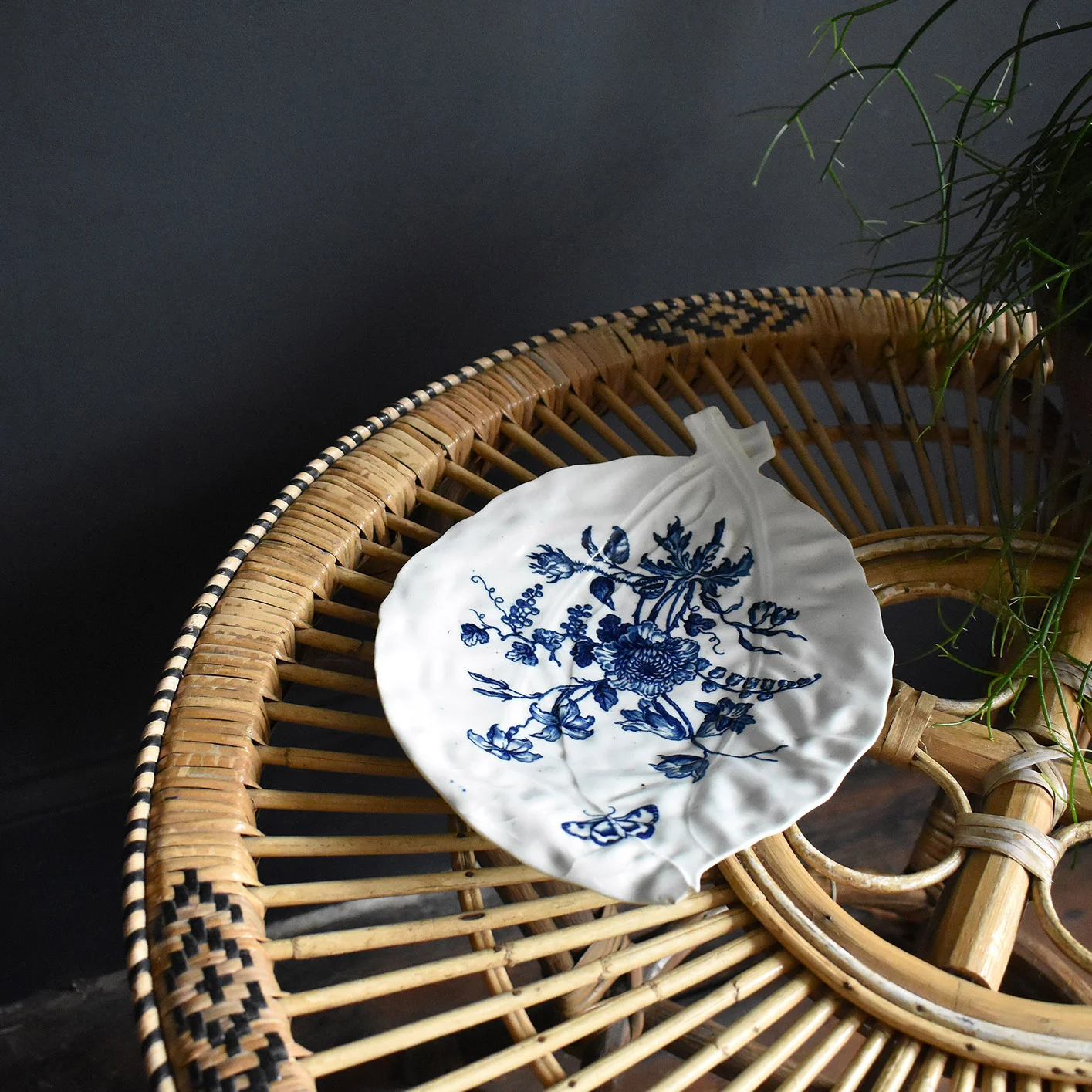Worcester First Period Blue and White Plate, c.1760