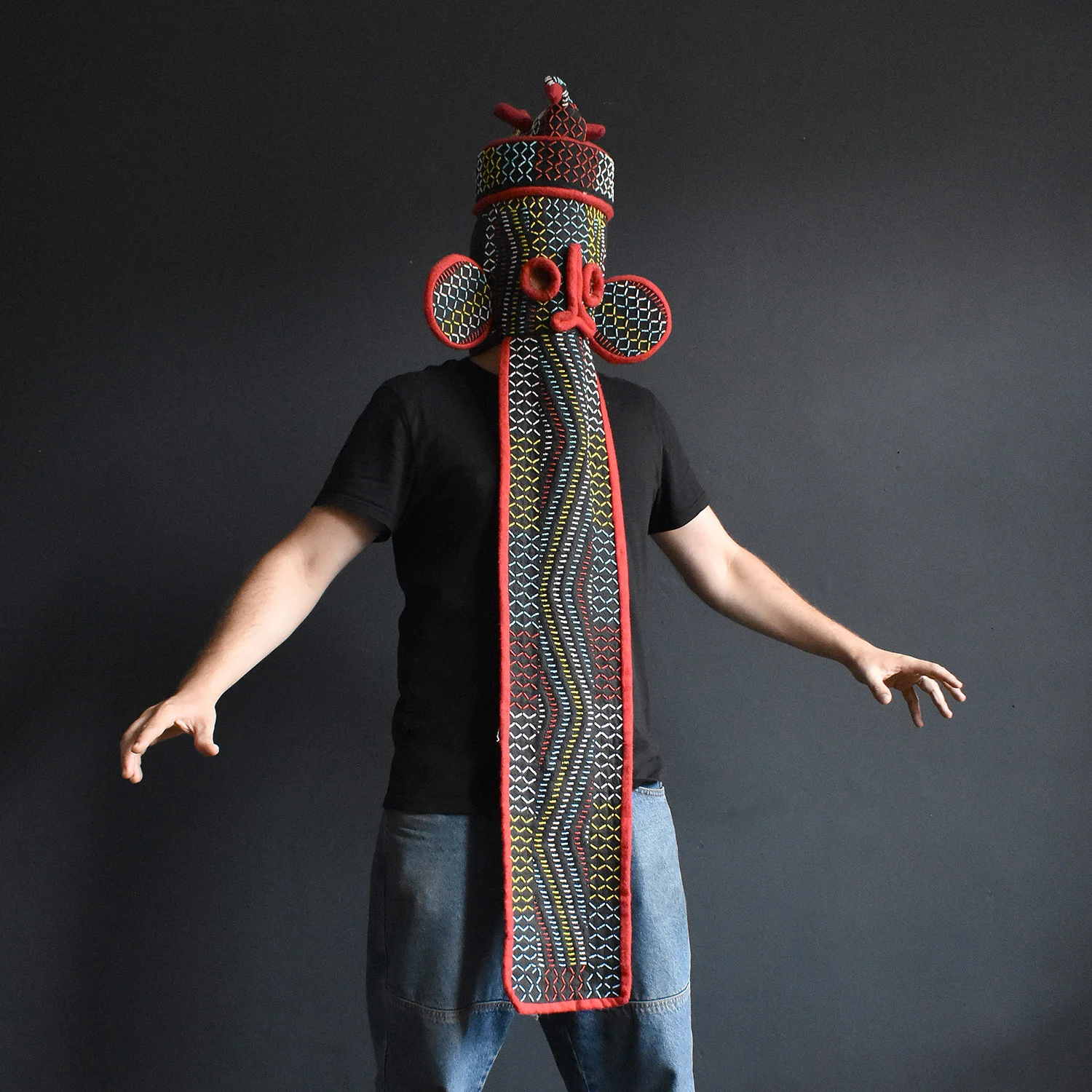 Vintage Bamileke Elephant Mask 
