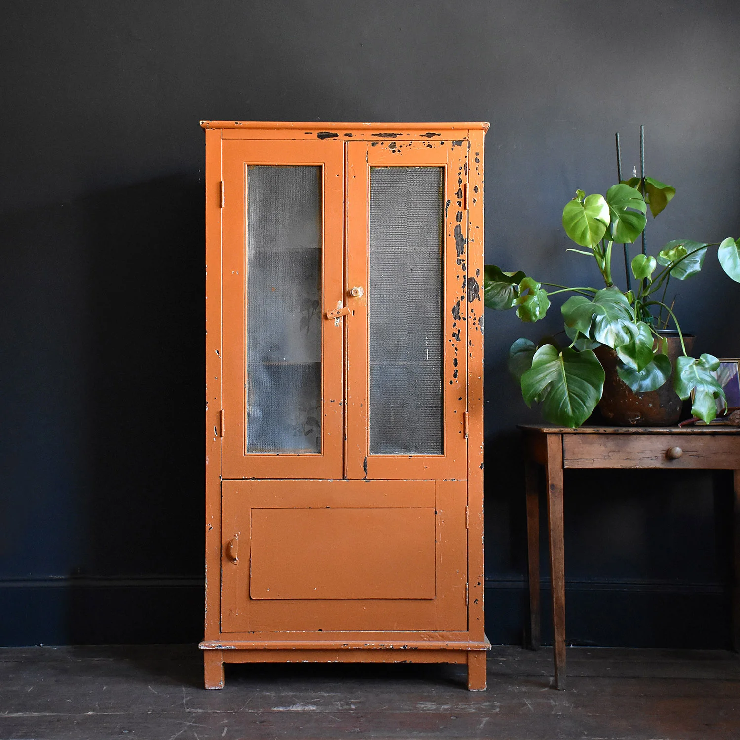 Large Orange Kitchen Cabinet 