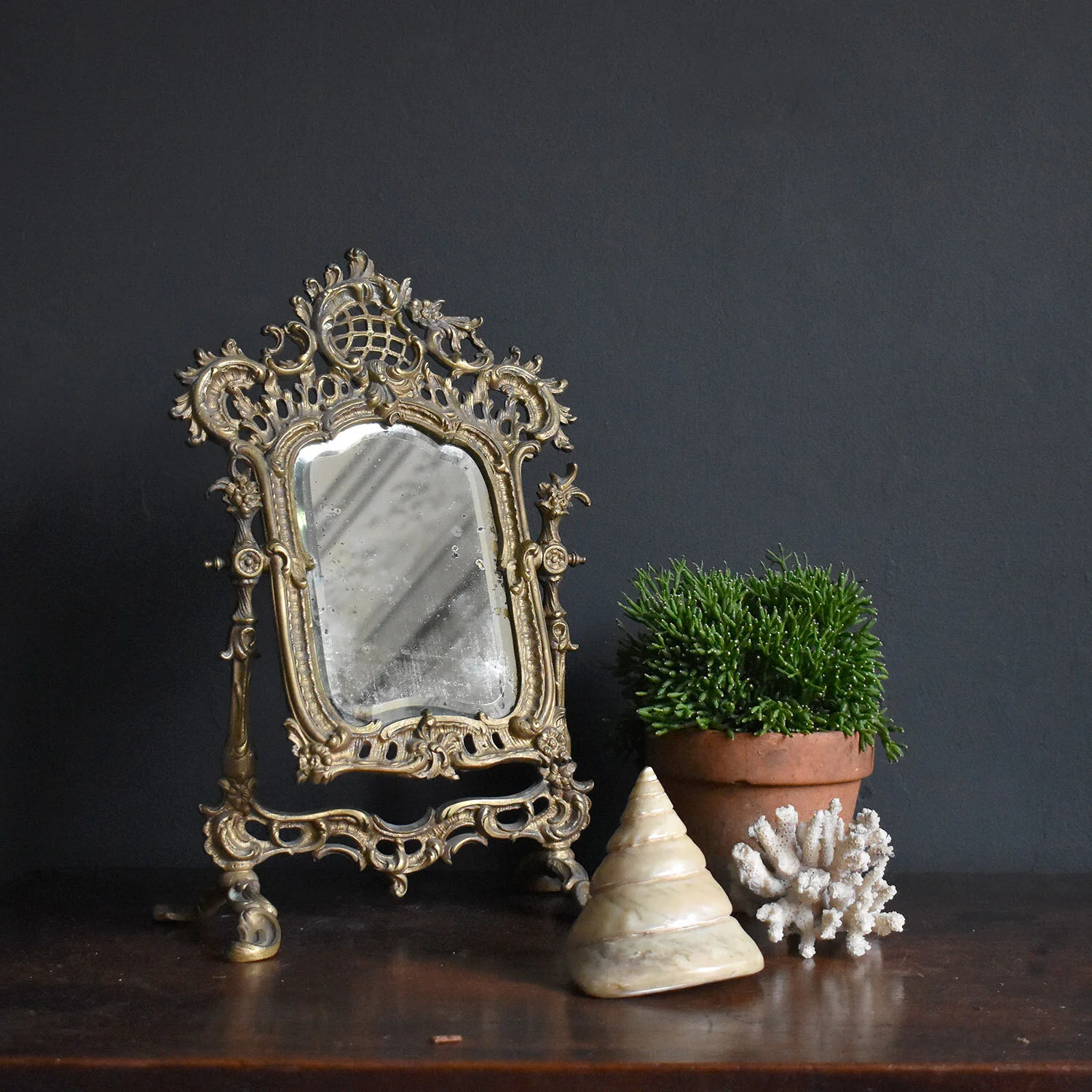 French Ormolu Table Mirror, 19th Century
