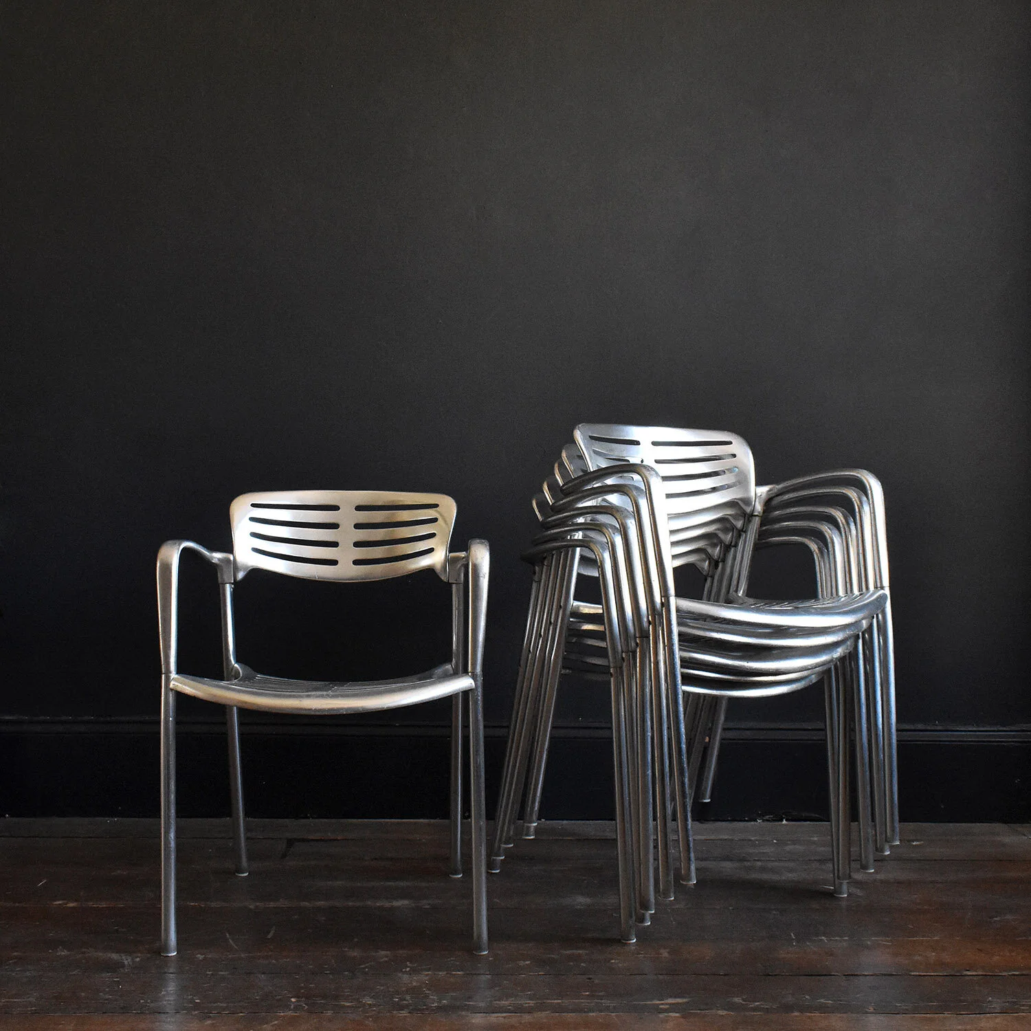 Set of 6 Toledo Chairs by Jorge Pensi for Amat, 1980s - Set No. 1