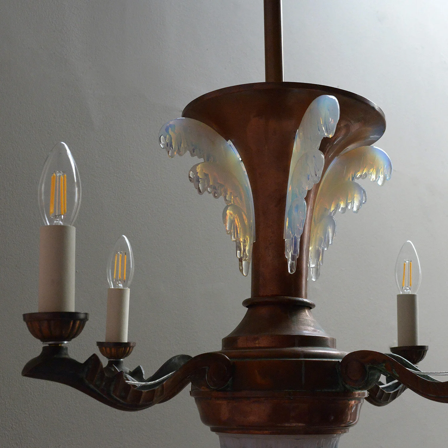 french-copper-and-opal-glass-chandelier--vintage-light-Ezan-hutt-decor-3 (Copy)