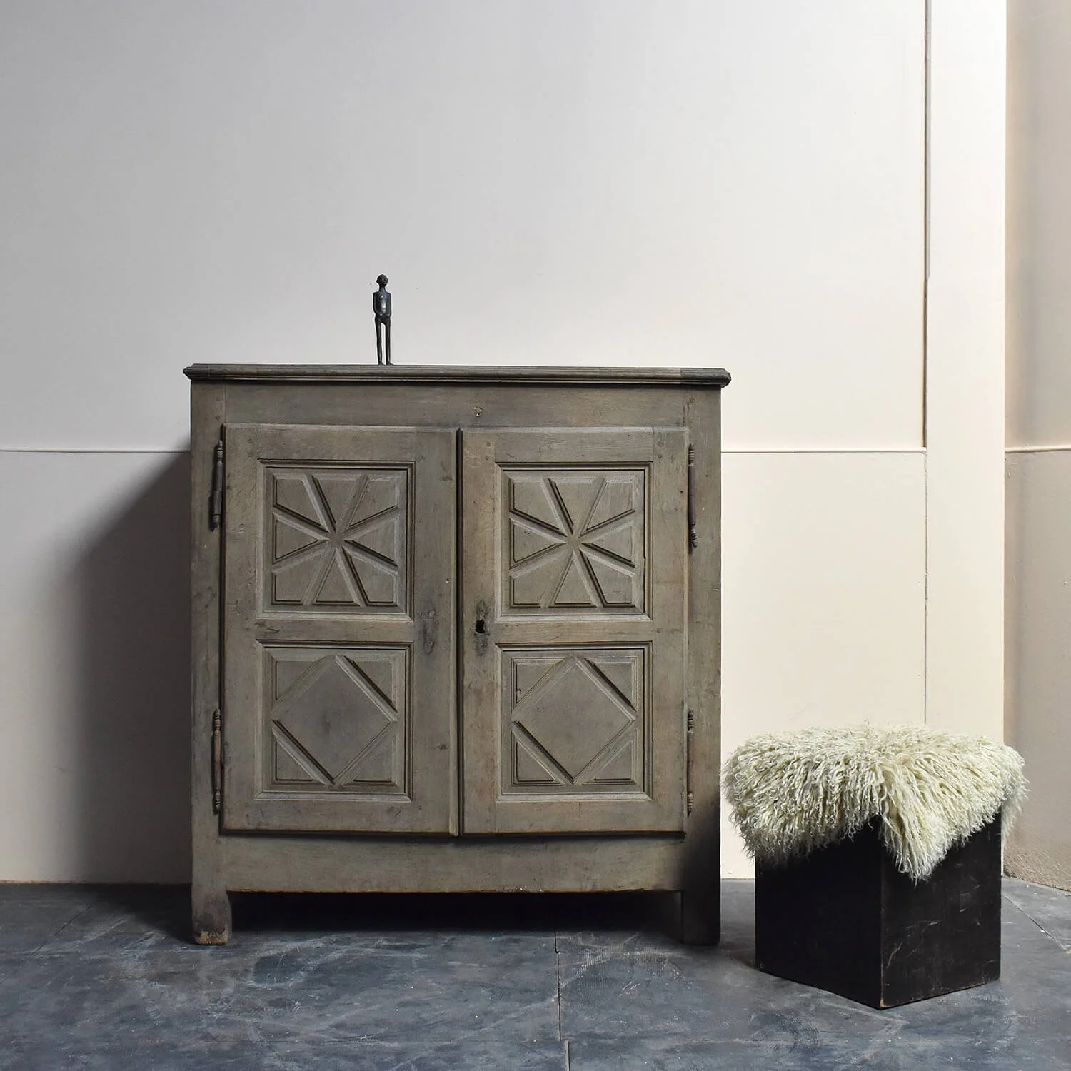 shop view with 18th Century Bleached Oak Cupboard hutt decor