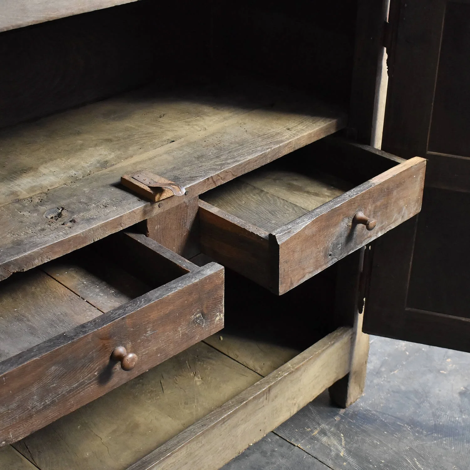 drawers 18th Century Bleached Oak Cupboard hutt decor
