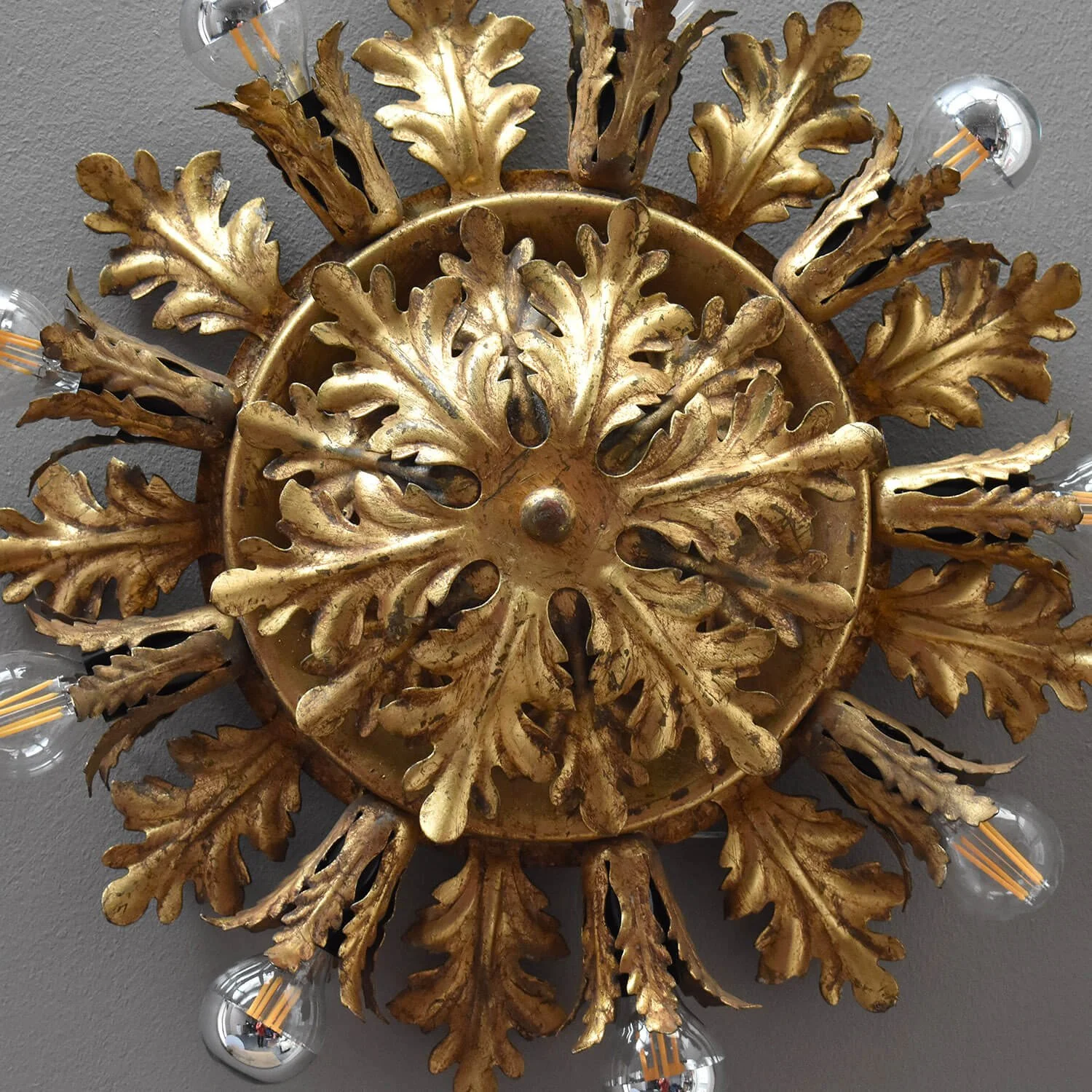 detail Large Banci Firenze Flush Florentine Gilt Light hutt decor Bristol