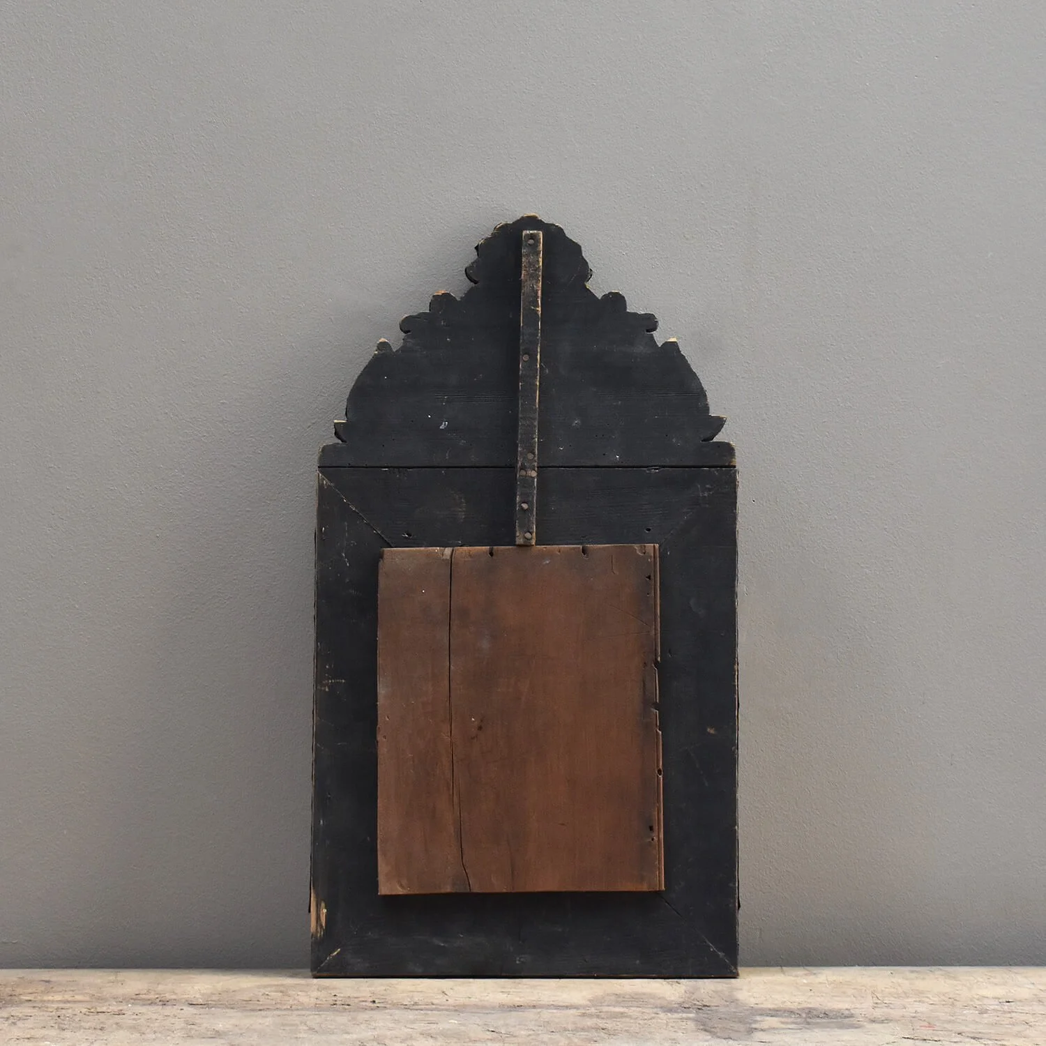 back 19th Century Repousse Cushion Mirror hutt decor bristol