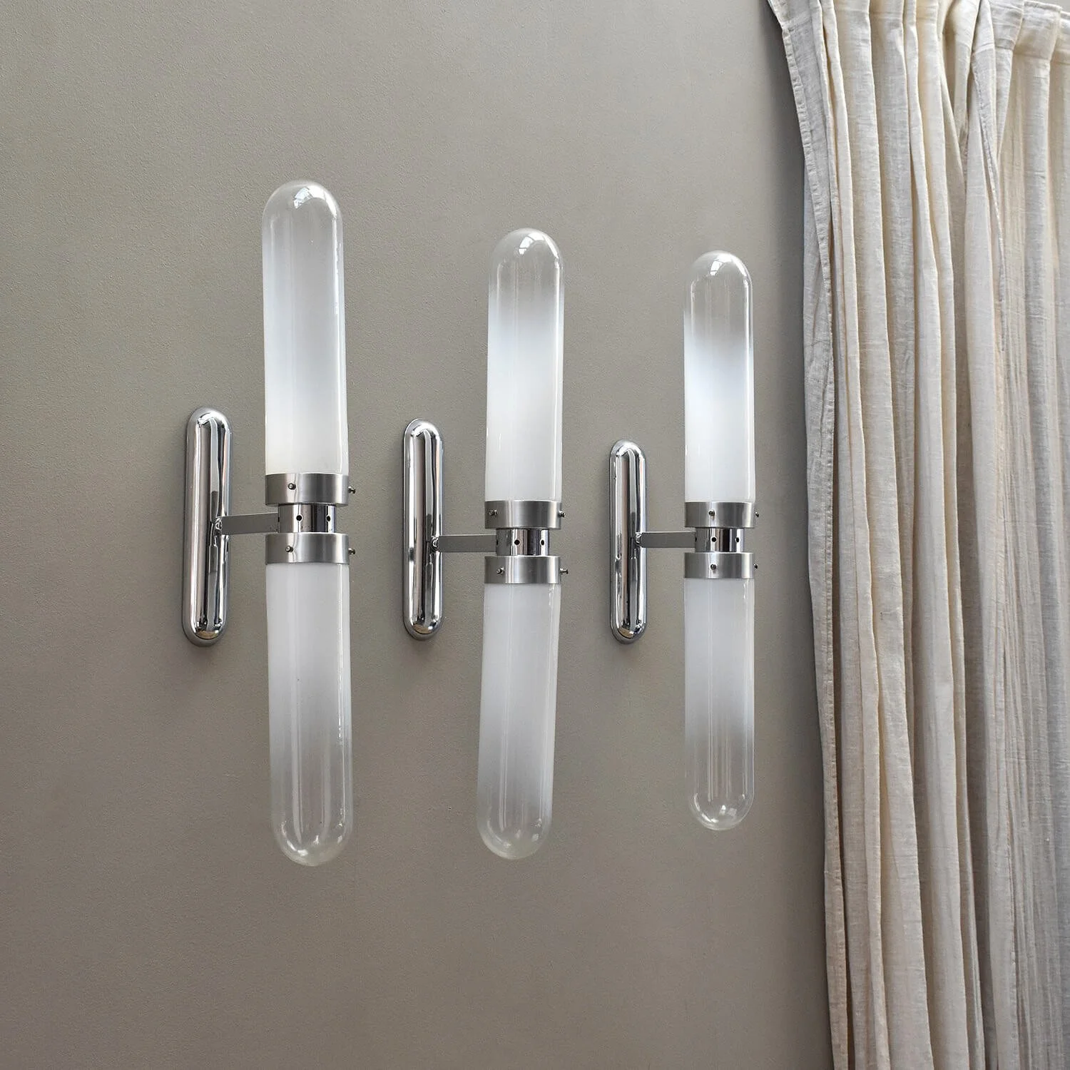 three Mid Century Italian Carlo Nason Mazzega Sconce Lights hutt decor bristol