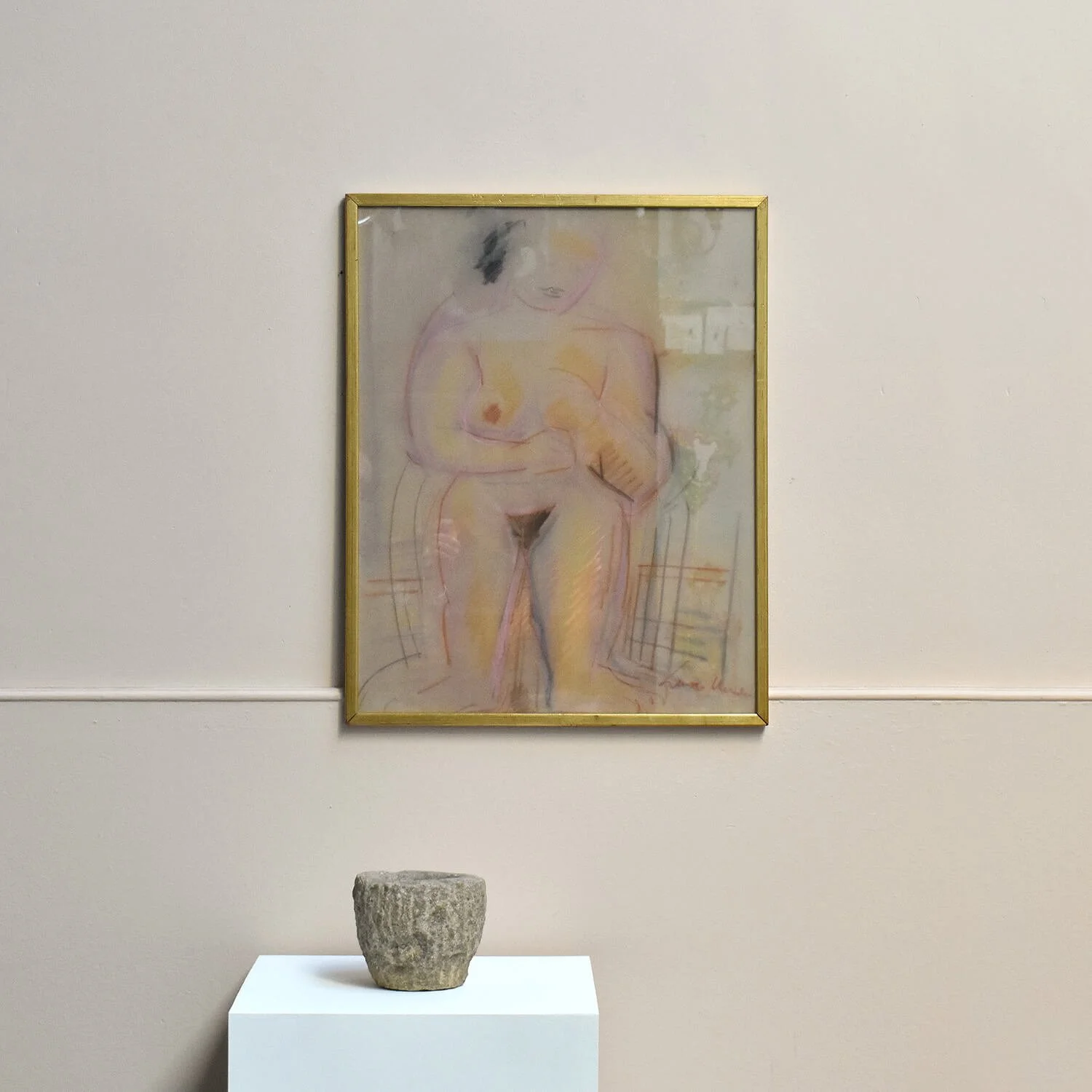 sculpture Mid Century Swedish Nude by Lars Herder hutt decor Bristol