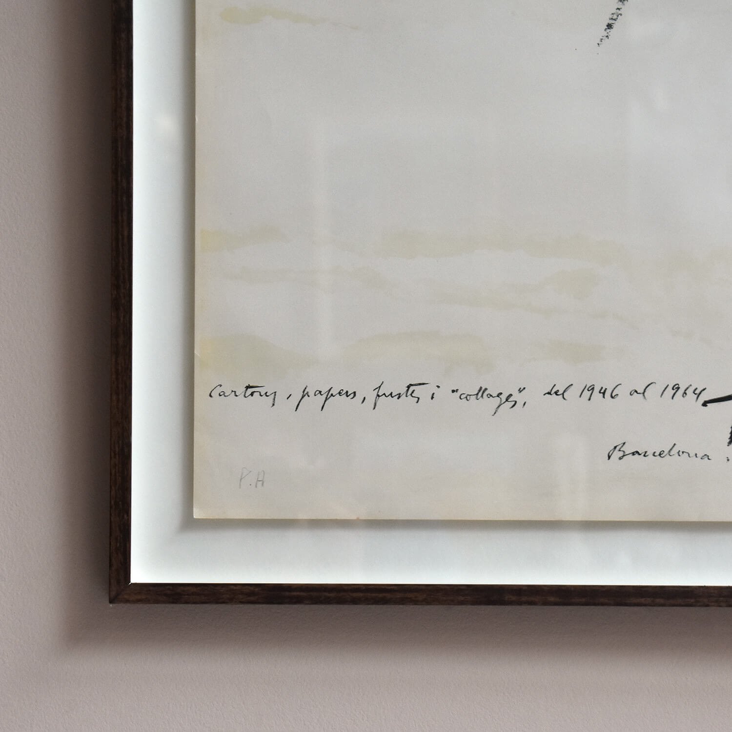 corner 1964 Artist Proof Lithograph by Antoni Tàpies hutt decor bristol