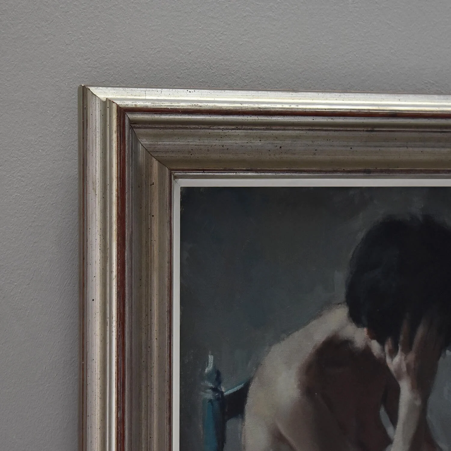corner Contemplative Nude Oil Painting by Fidel Trias i Pagès hutt decor Bristol