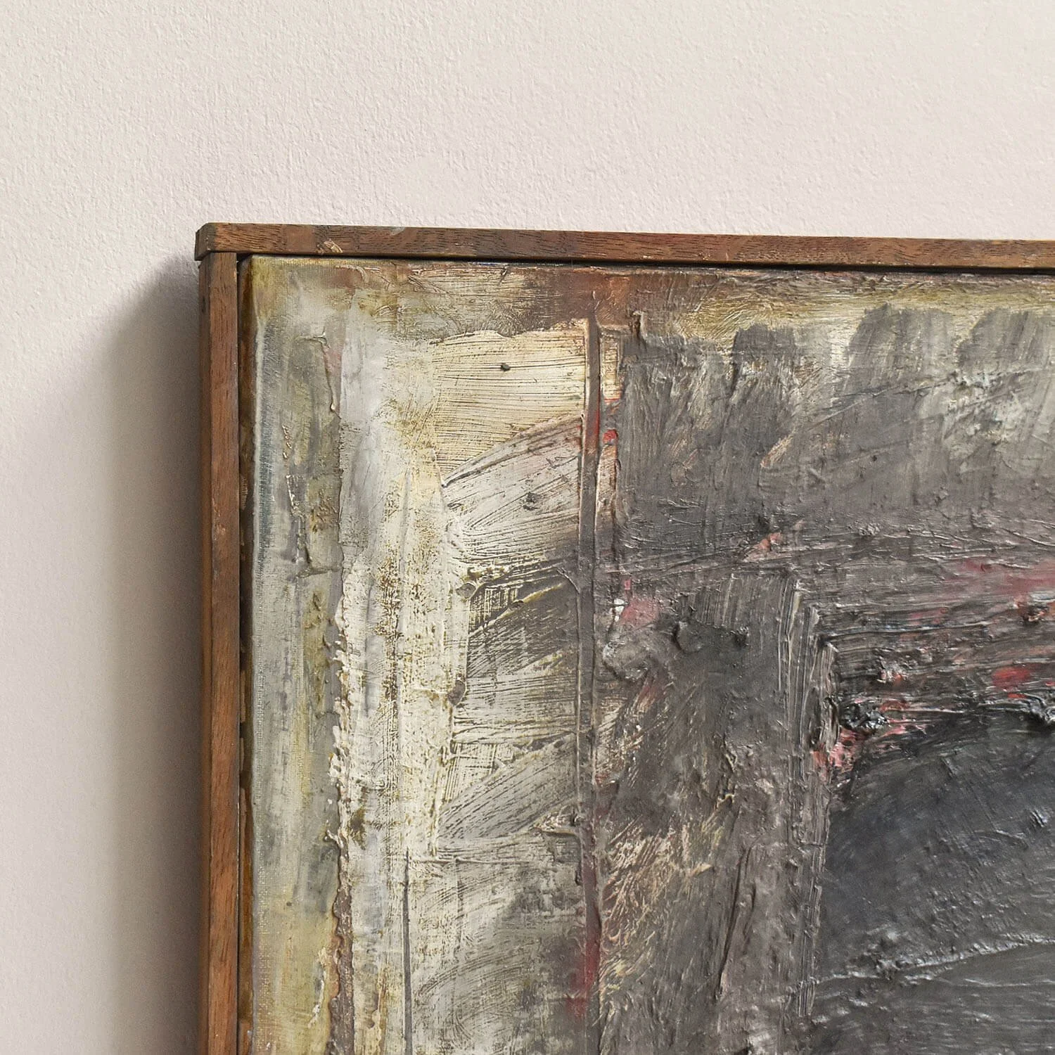 corner Impasto Oil on Canvas Man in Hat by Per-Olof Nord hutt decor