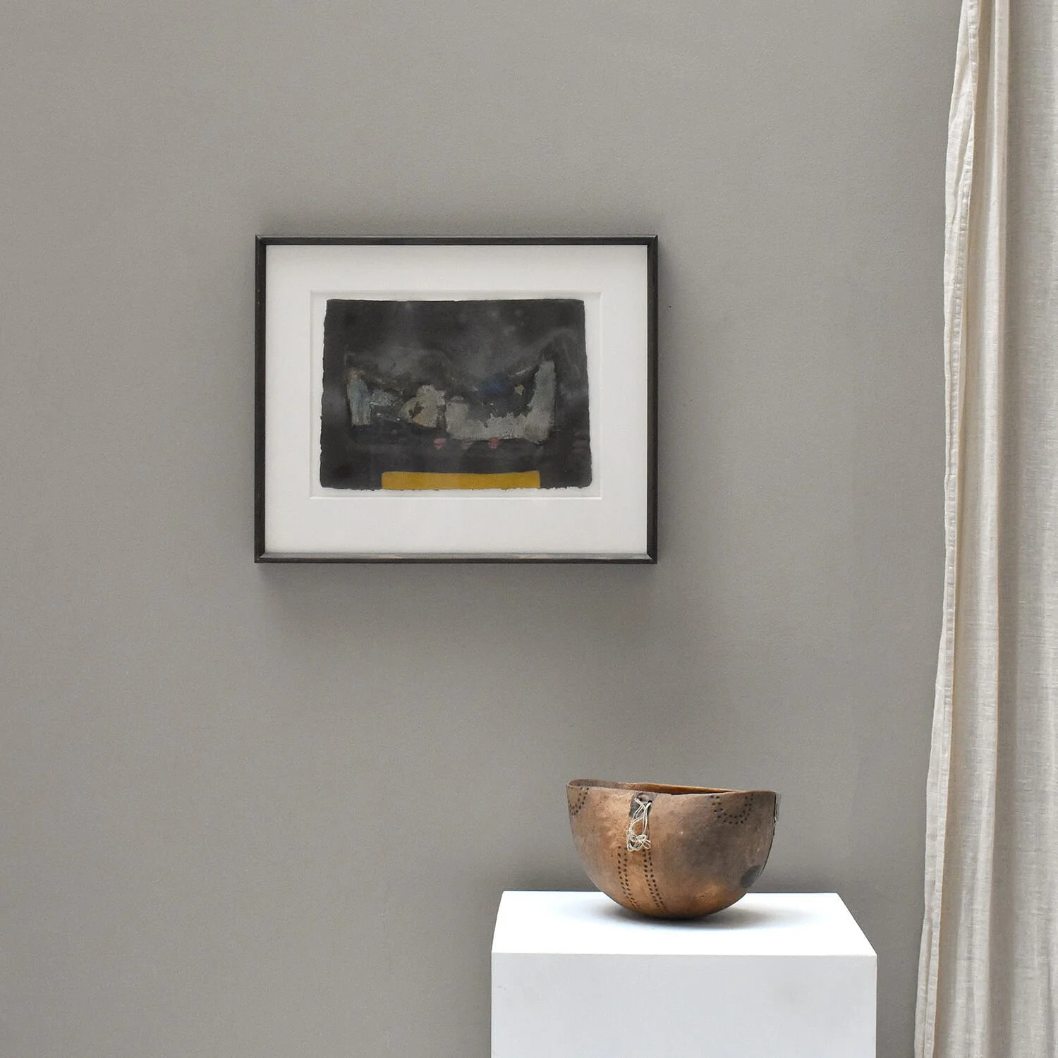 african bowl Mixed Media Abstract Painting by Jette Ranning hutt decor Bristol