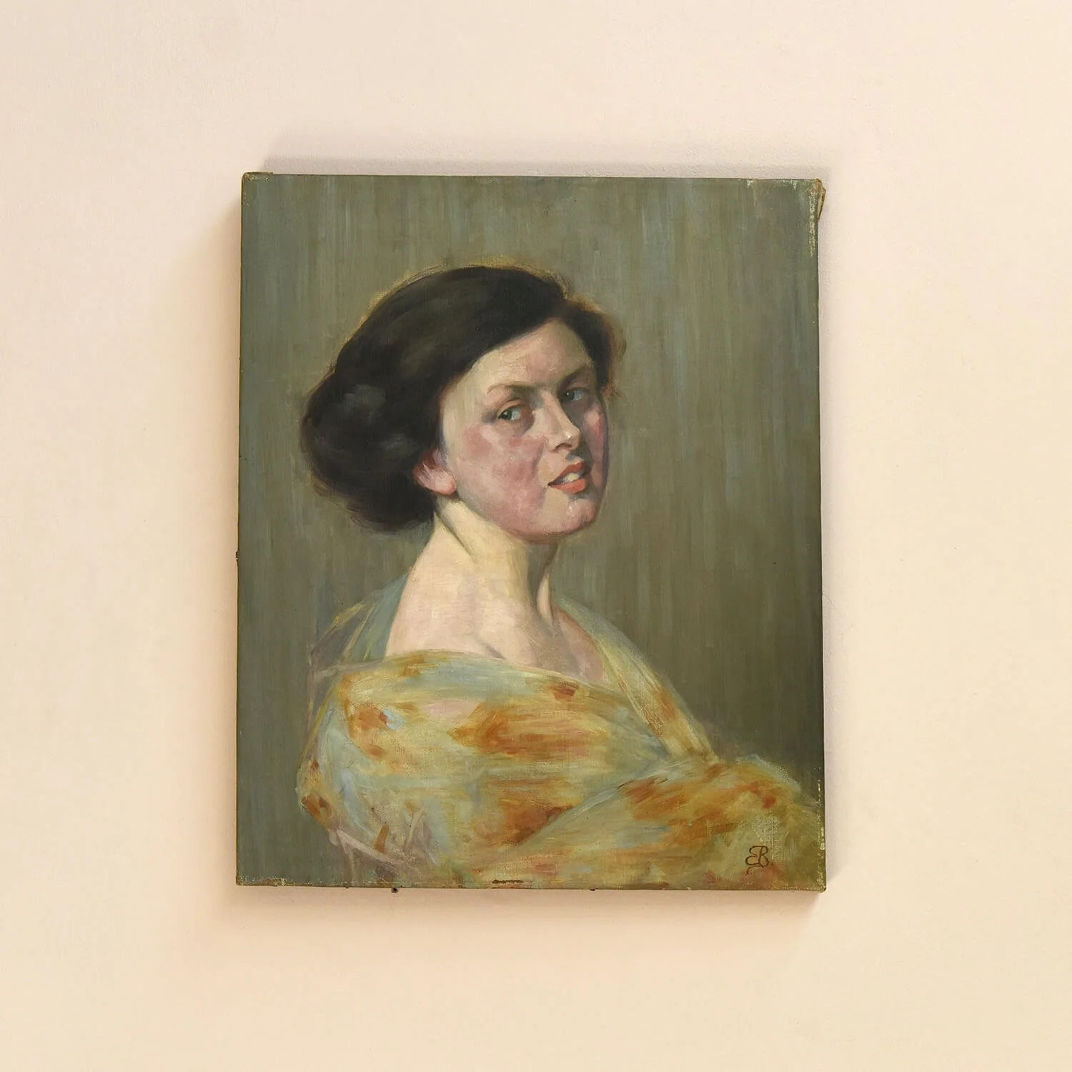 Oil on Canvas Portrait by Eugenie Bandell hutt decor