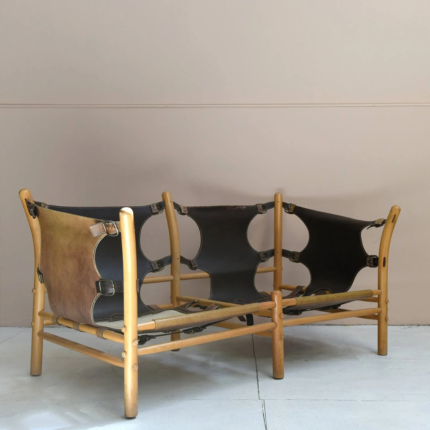 straps 1970s Arne Norell for Norell Möbel AB Two Seater 'Ilona' Sofa hutt decor bristol