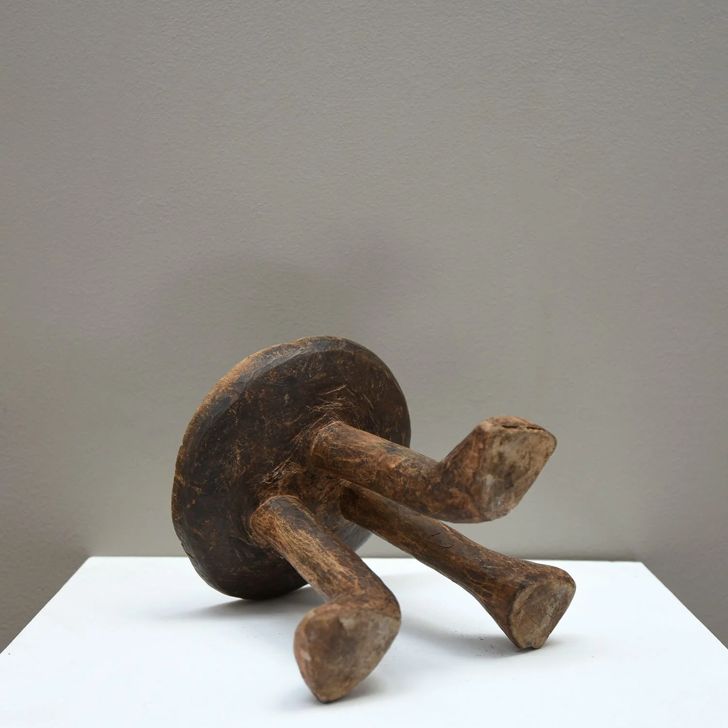 base 20th Century Borkana Stool Ethiopia Africa hutt decor