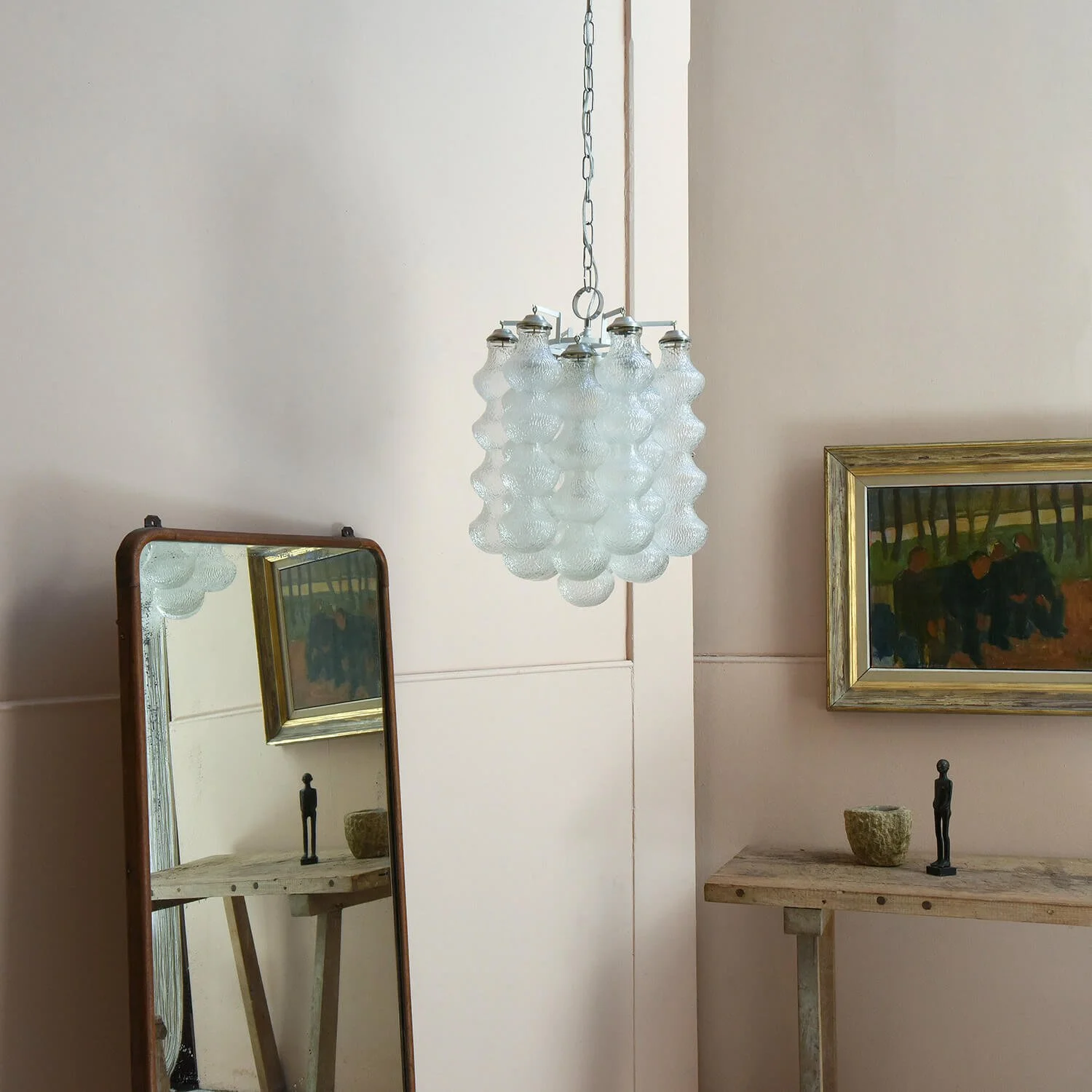 art 20th Century Murano Bubble Chandelier by Napoleone Martinuzzi hutt decor