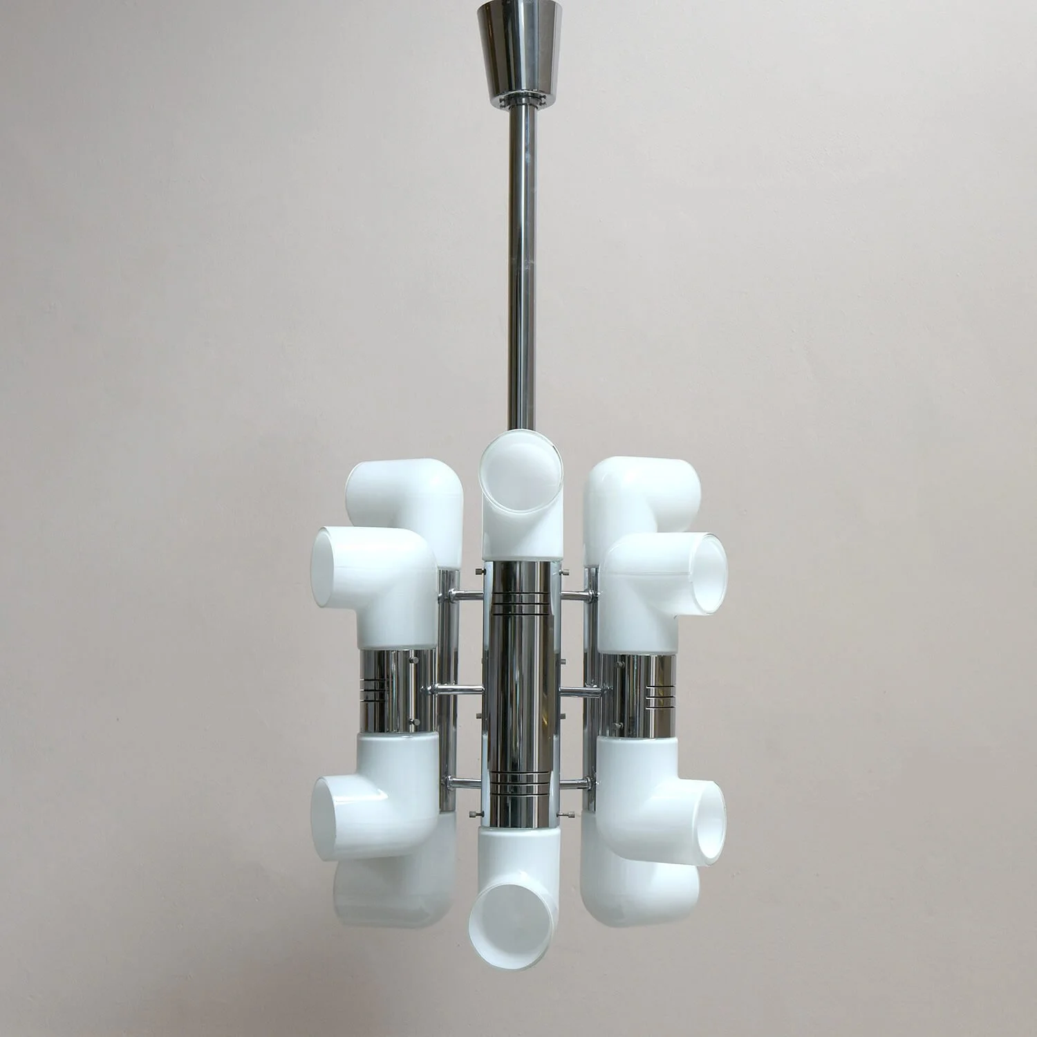 1970's Chandelier by Aldo Nason for Mazzega, Murano Italy