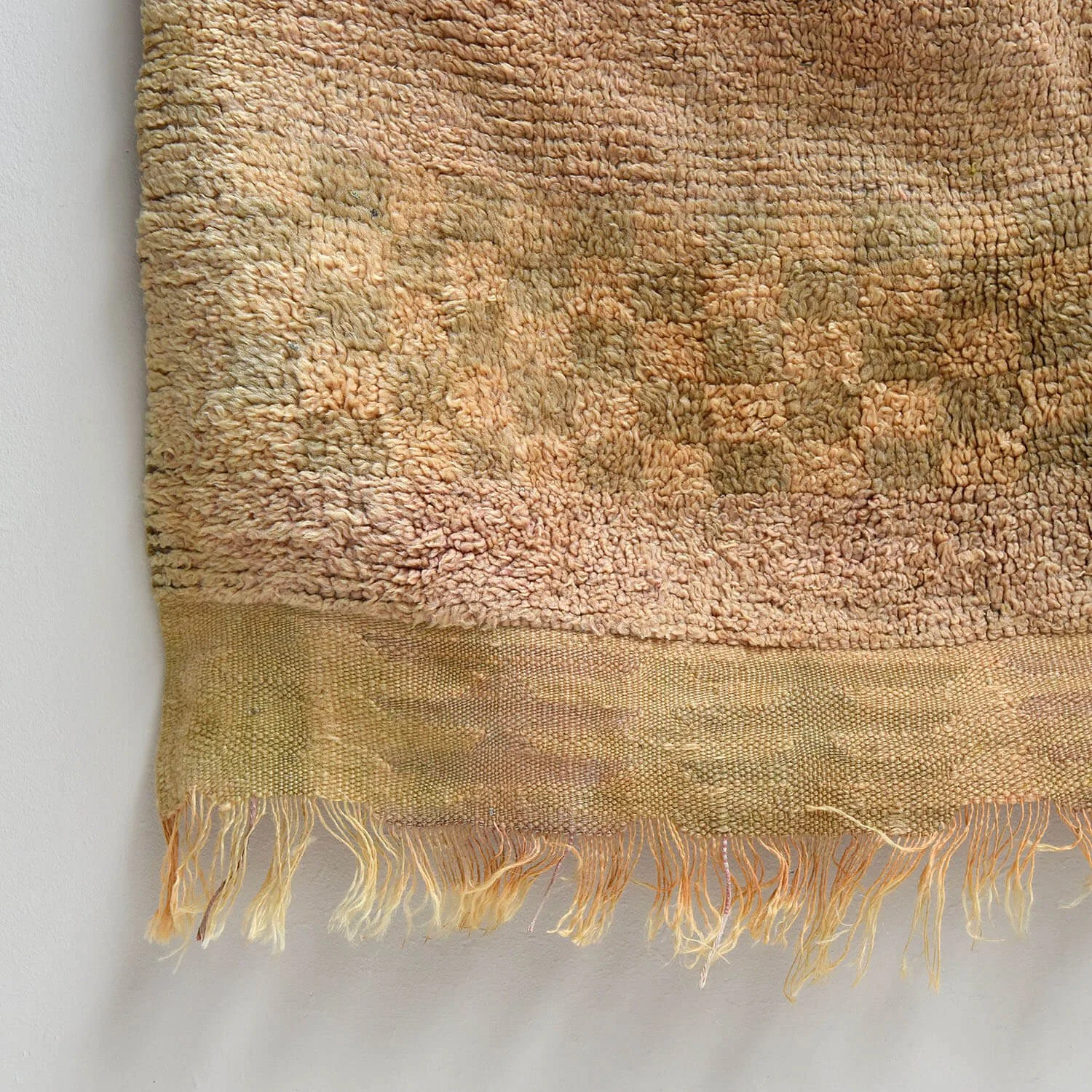 edge 20th Century Peachy Checkerboard Moroccan Rug hutt decor bristol
