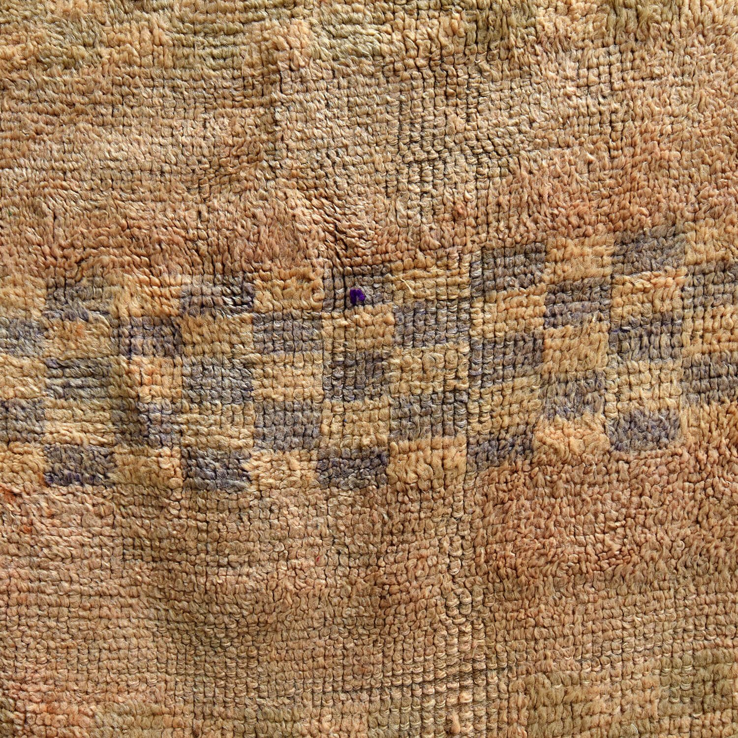 detail 20th Century Peachy Checkerboard Moroccan Rug hutt decor bristol