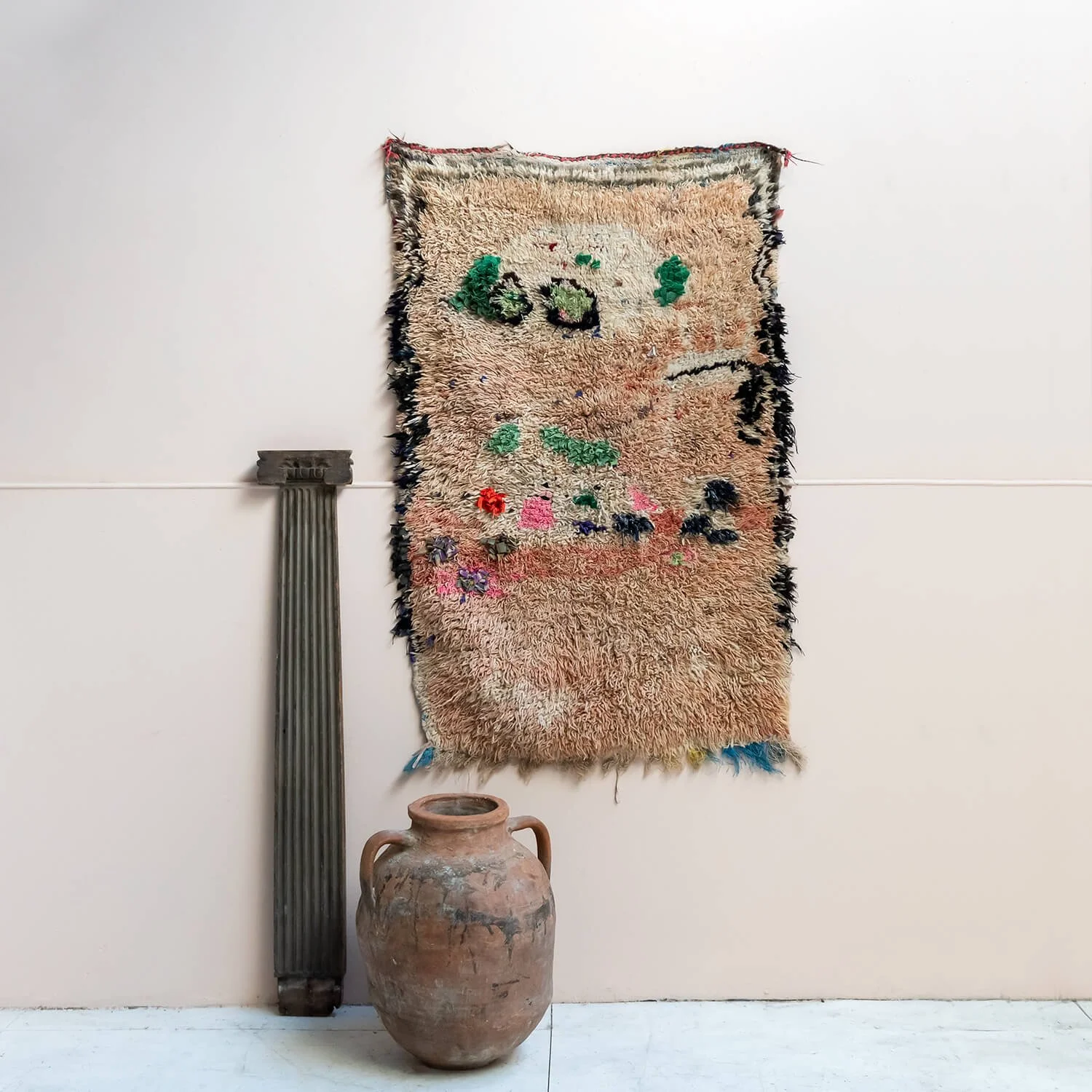20th Century Wobbly Moroccan Rug hutt decor