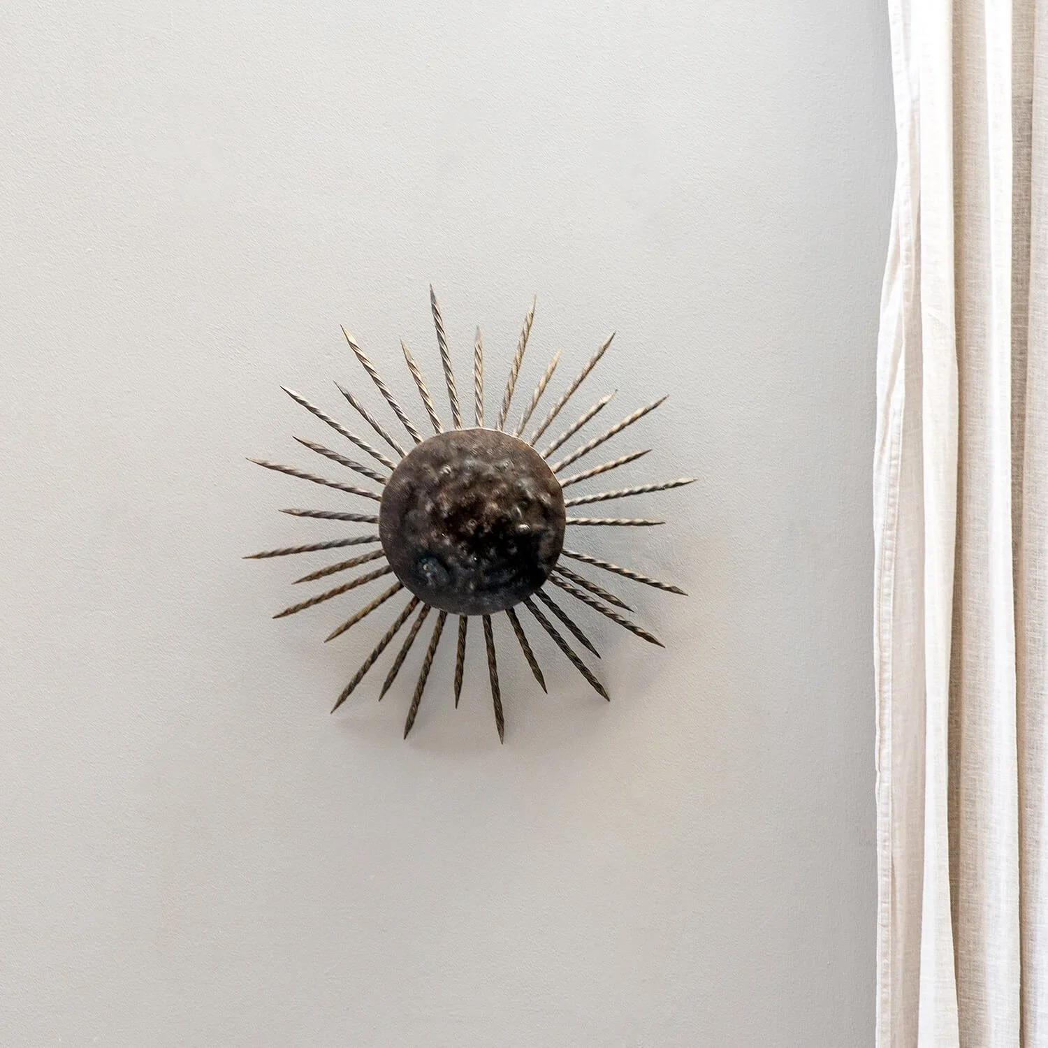 20th Century Sunburst Sconce Light