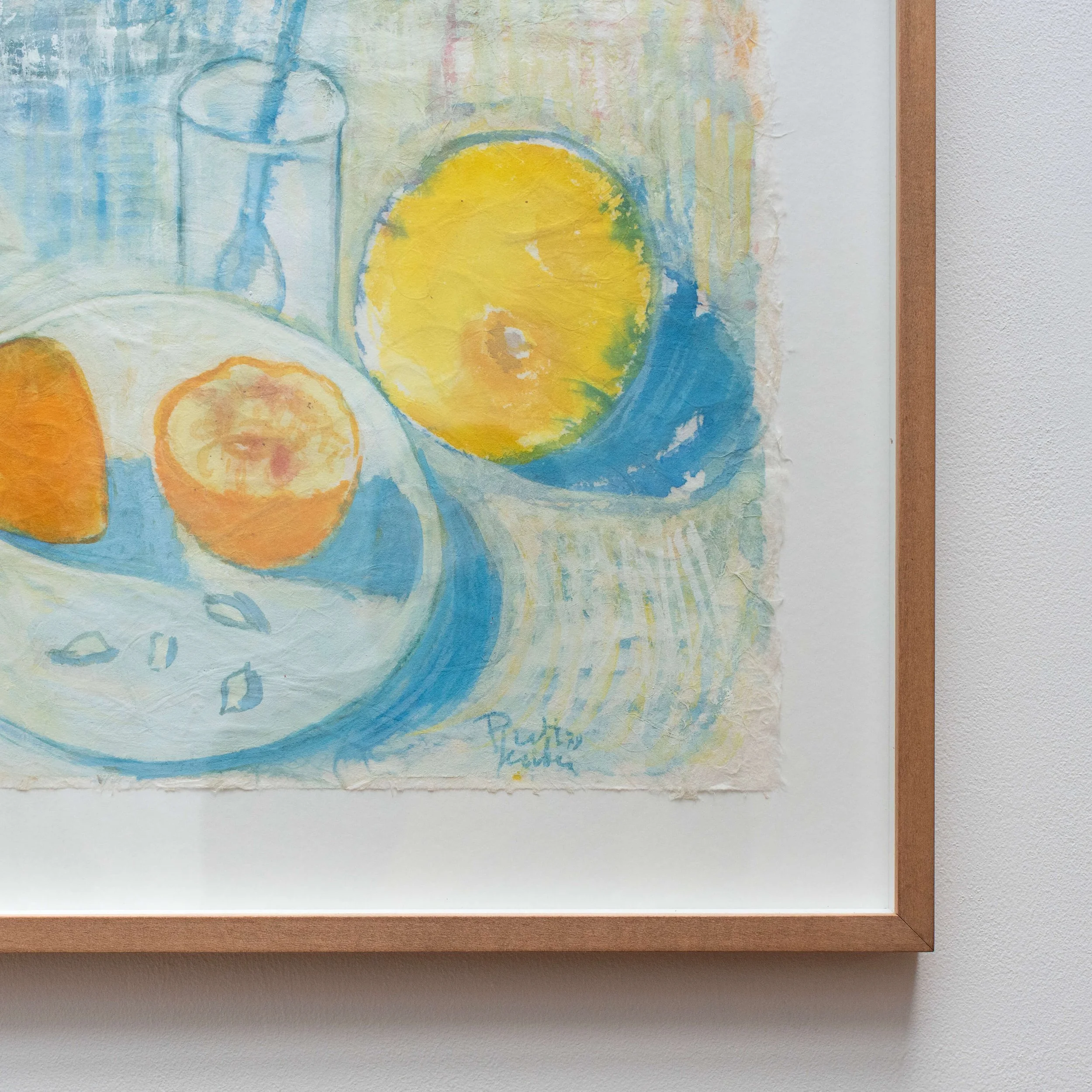 signature Still Life with Fruit 20th Century Painting hutt decor
