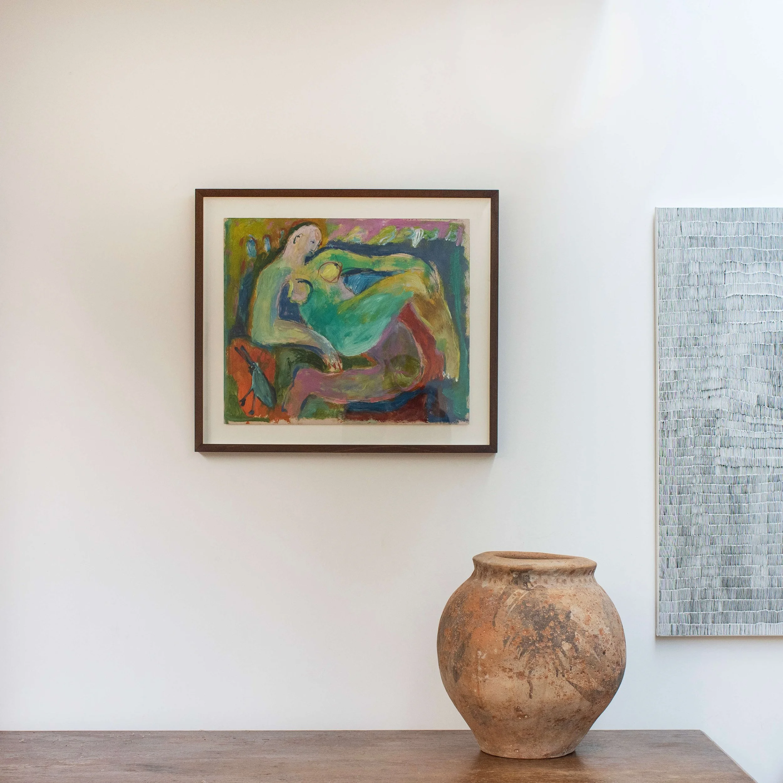 sculpture 20th Century Abstract Nude Painting hutt decor