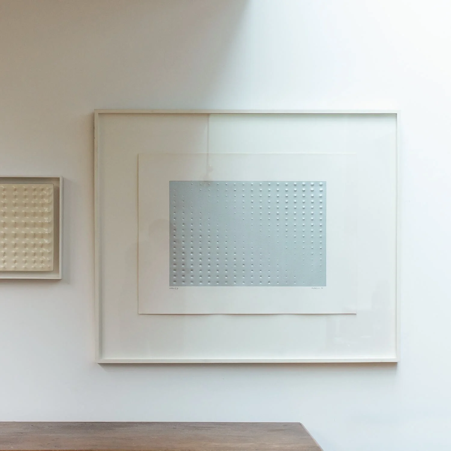Large Modern Art Relief by Enrico Castellani hutt decor