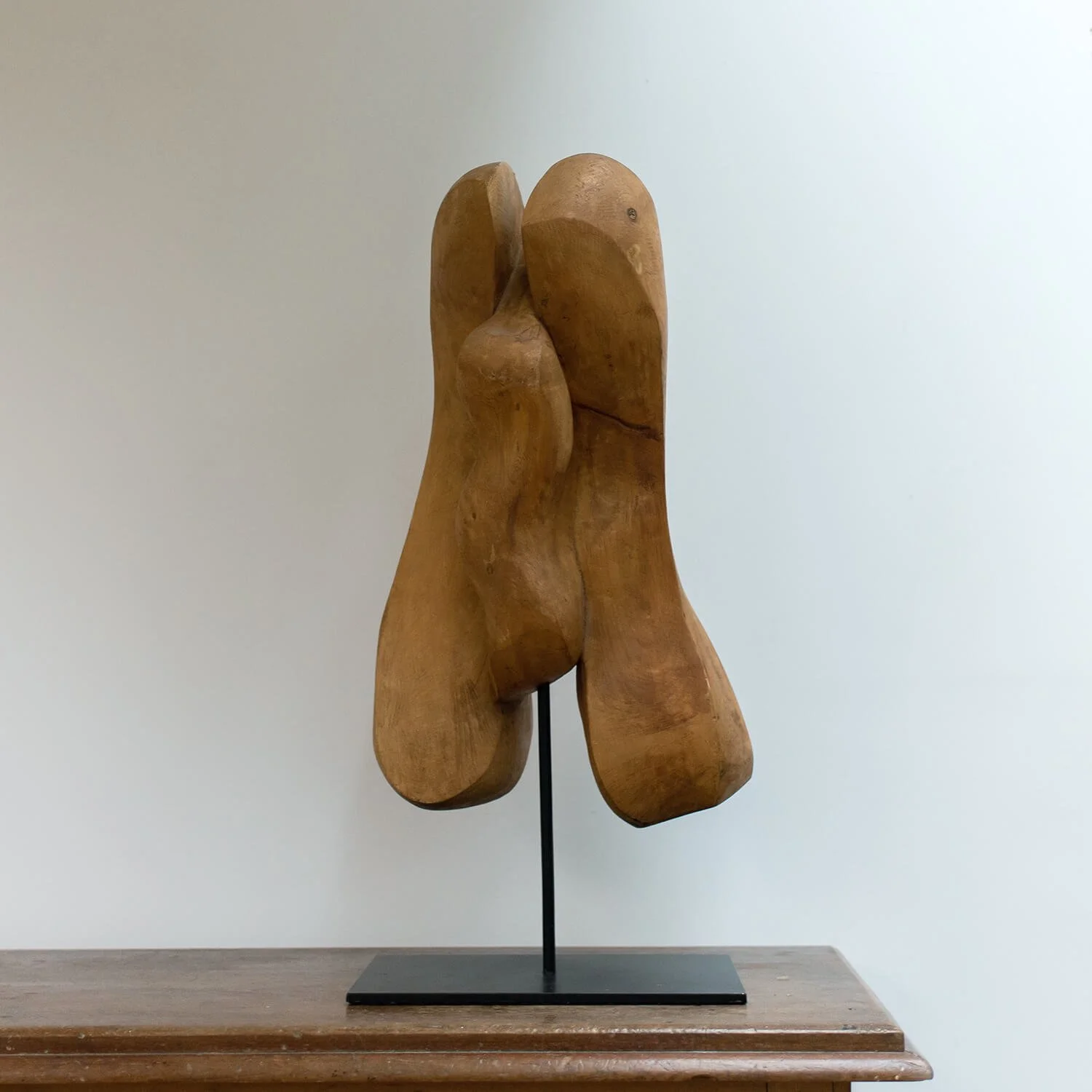 20th Century Carved Modern Art Wooden Sculpture