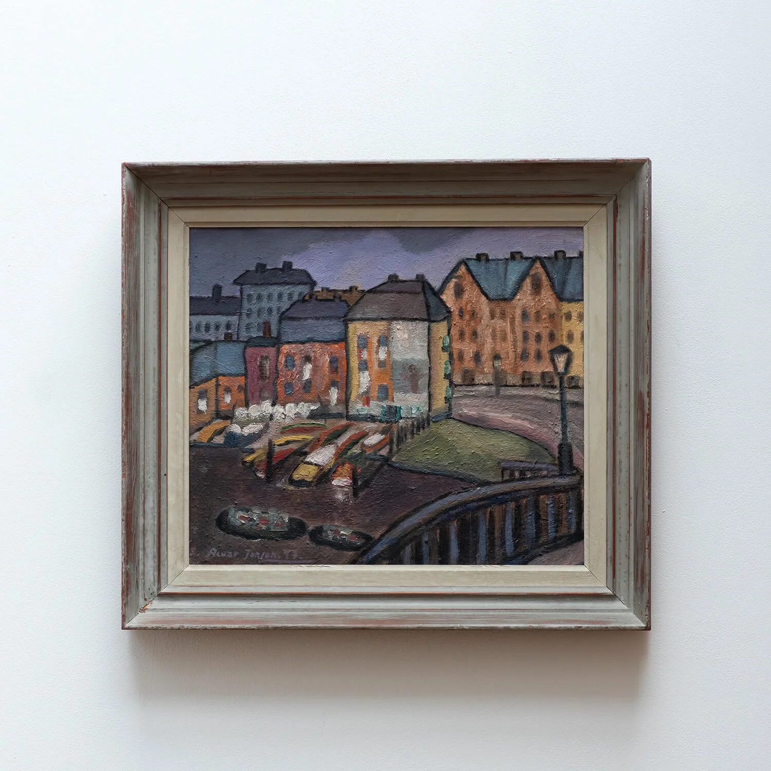 20th Century Cityscape Painting by Alvar Jonson (1914-1985)