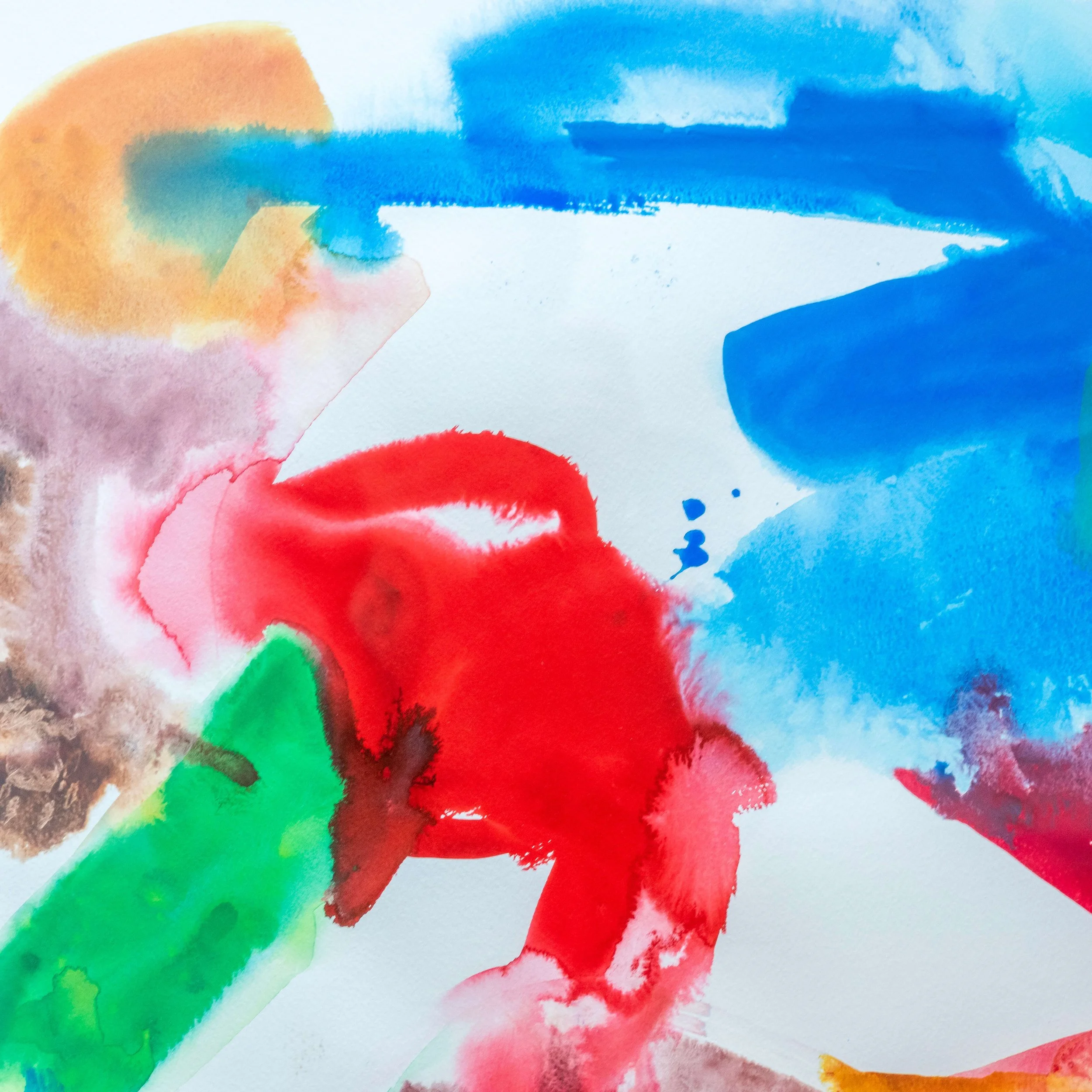 detail Colourful Abstract Painting by Monika Puloy hutt decor