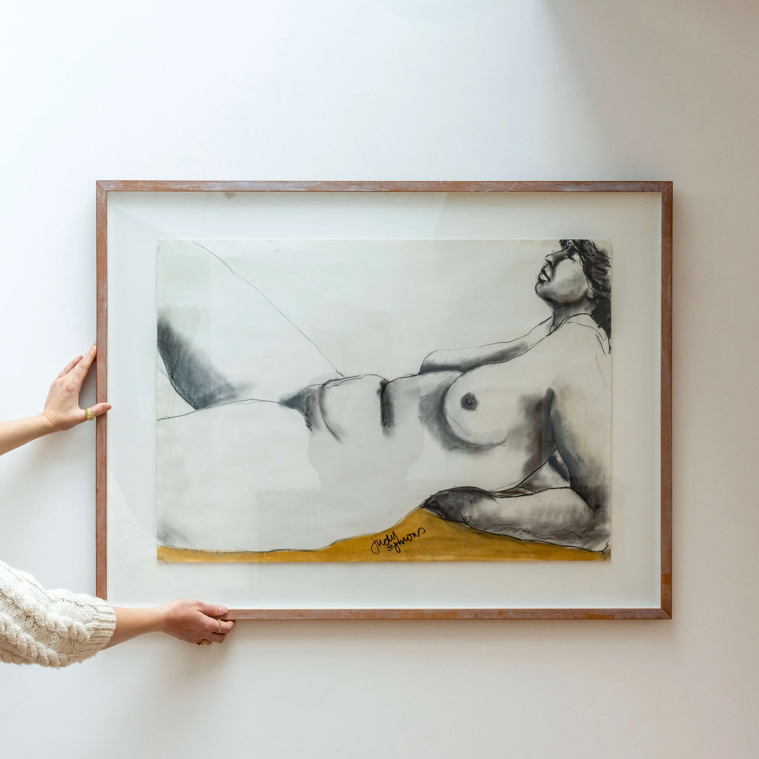 Reclining Nude Figure by Cornish Artist Judy Symons (XX-XXI)