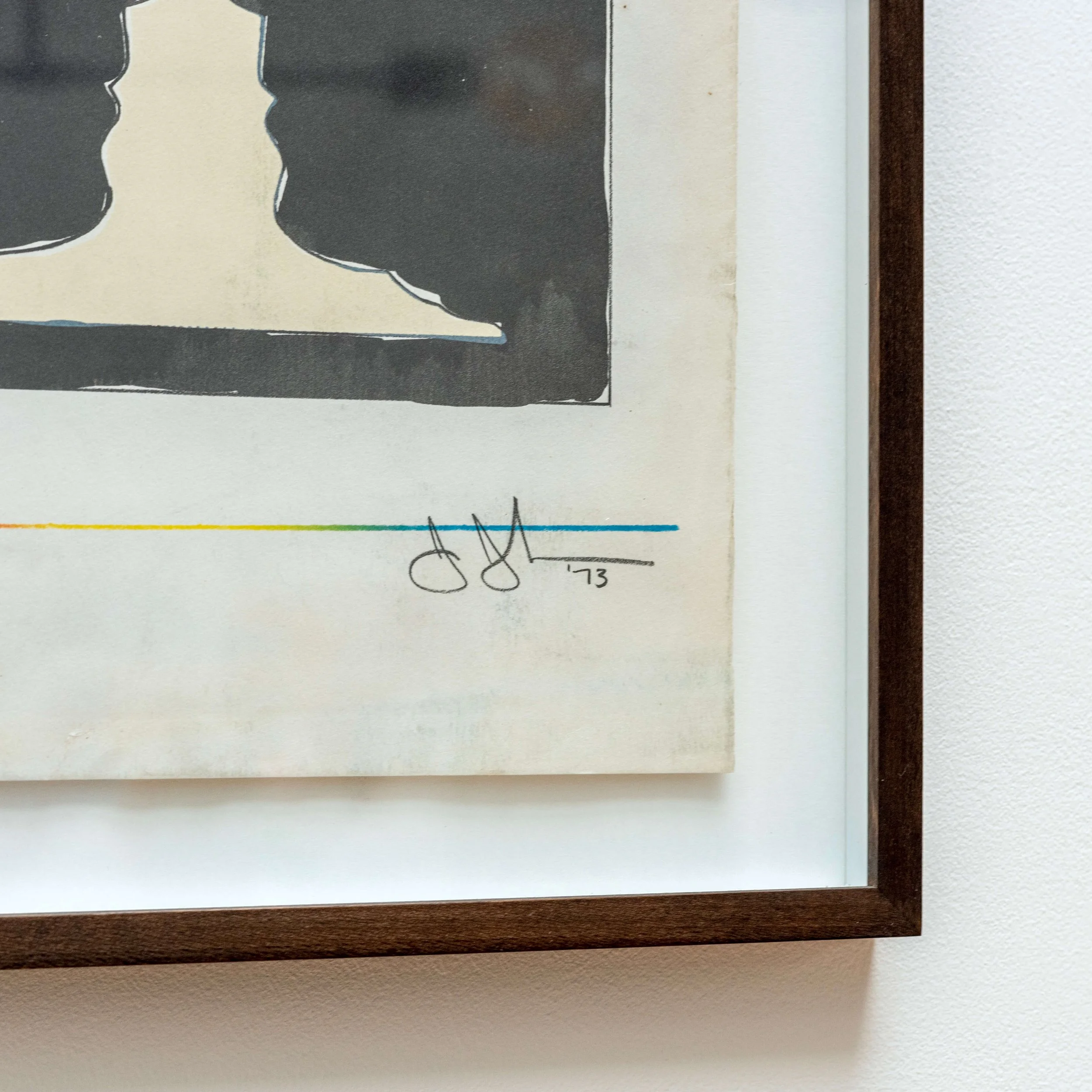 signature Cup 2 Picasso lithograph by Jasper Johns hutt decor