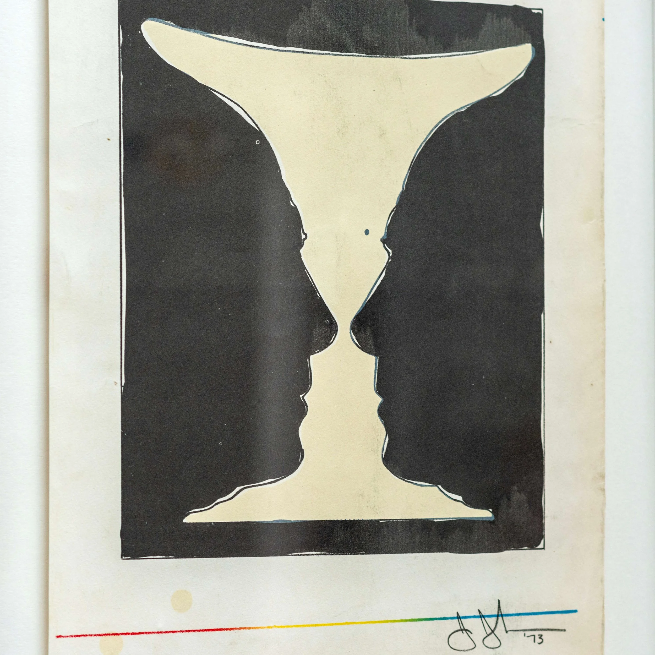 detail Cup 2 Picasso lithograph by Jasper Johns hutt decor