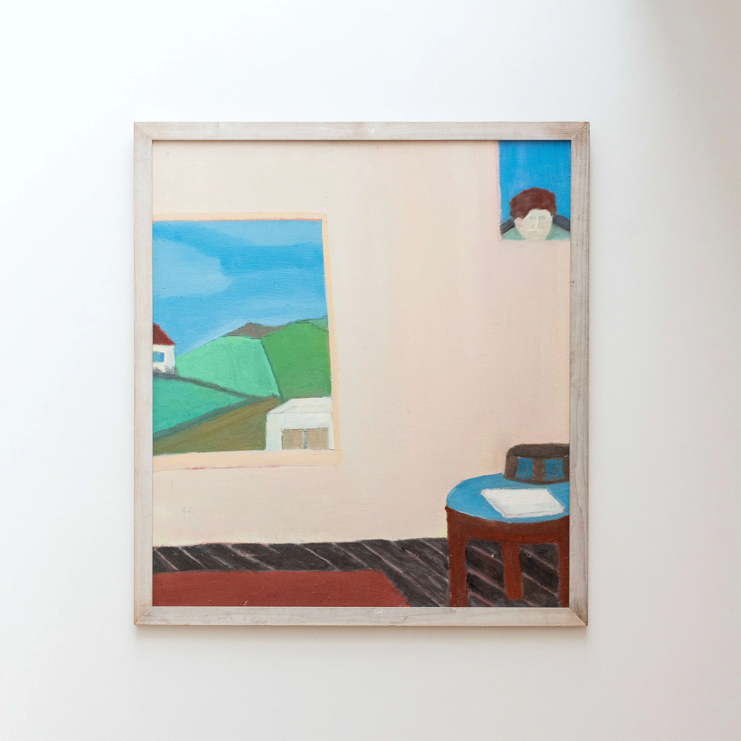 21st Century Modernist Oil Painting 'Thro The Window' by Bob Bourne (1931-2021)