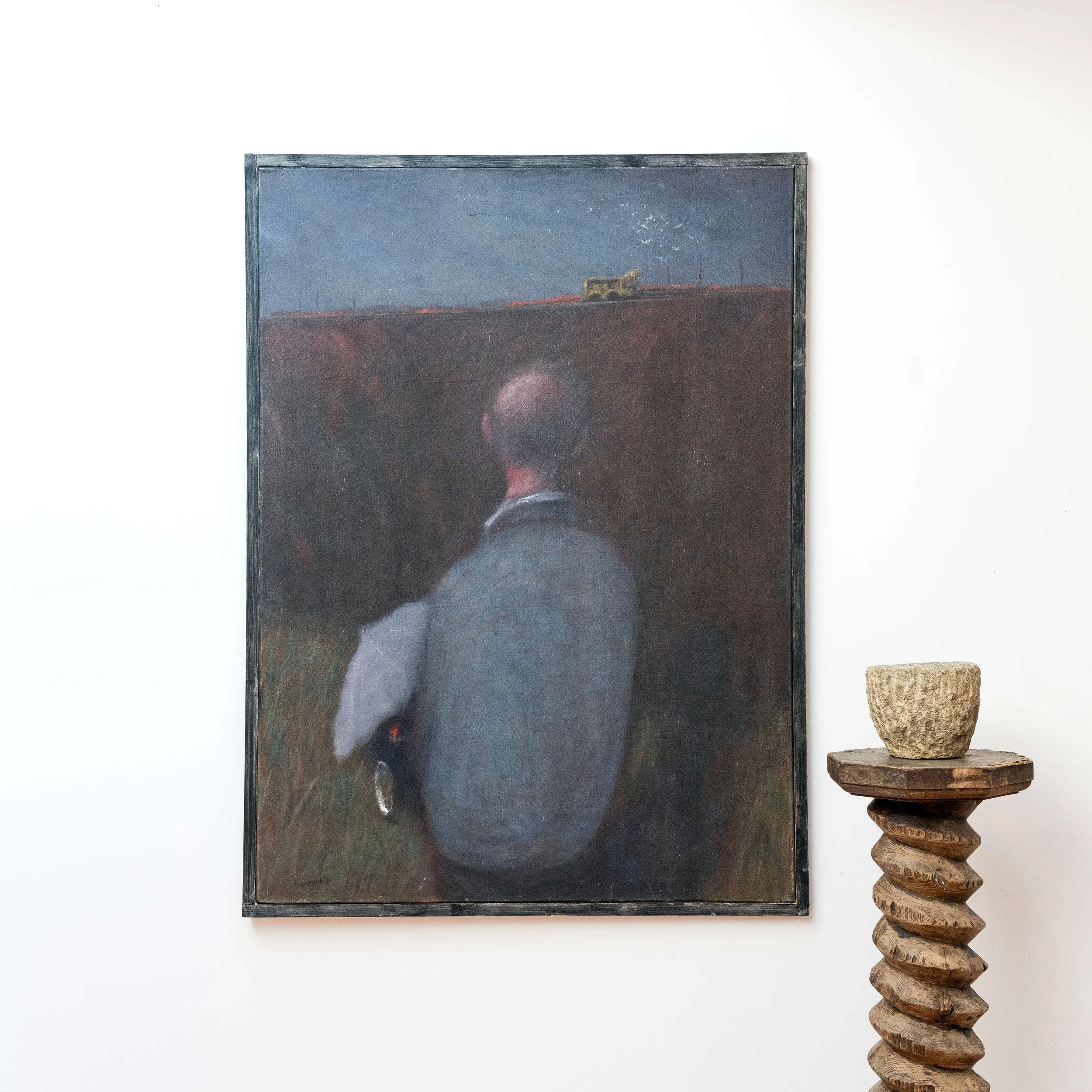 sculpture 20th Century Oil Painting 'Grandfather' by Julian Dyson hutt decor
