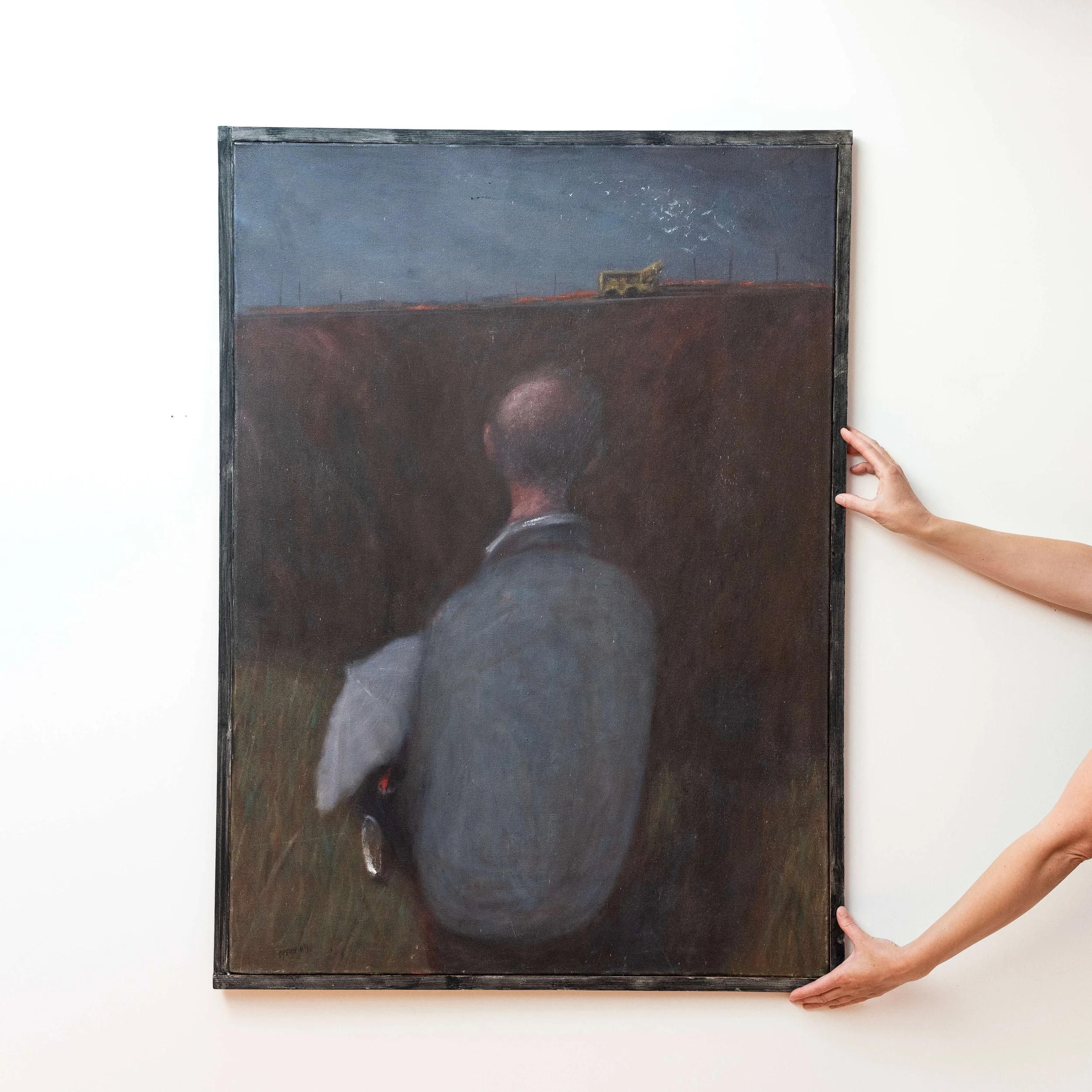 arms 20th Century Oil Painting 'Grandfather' by Julian Dyson hutt decor