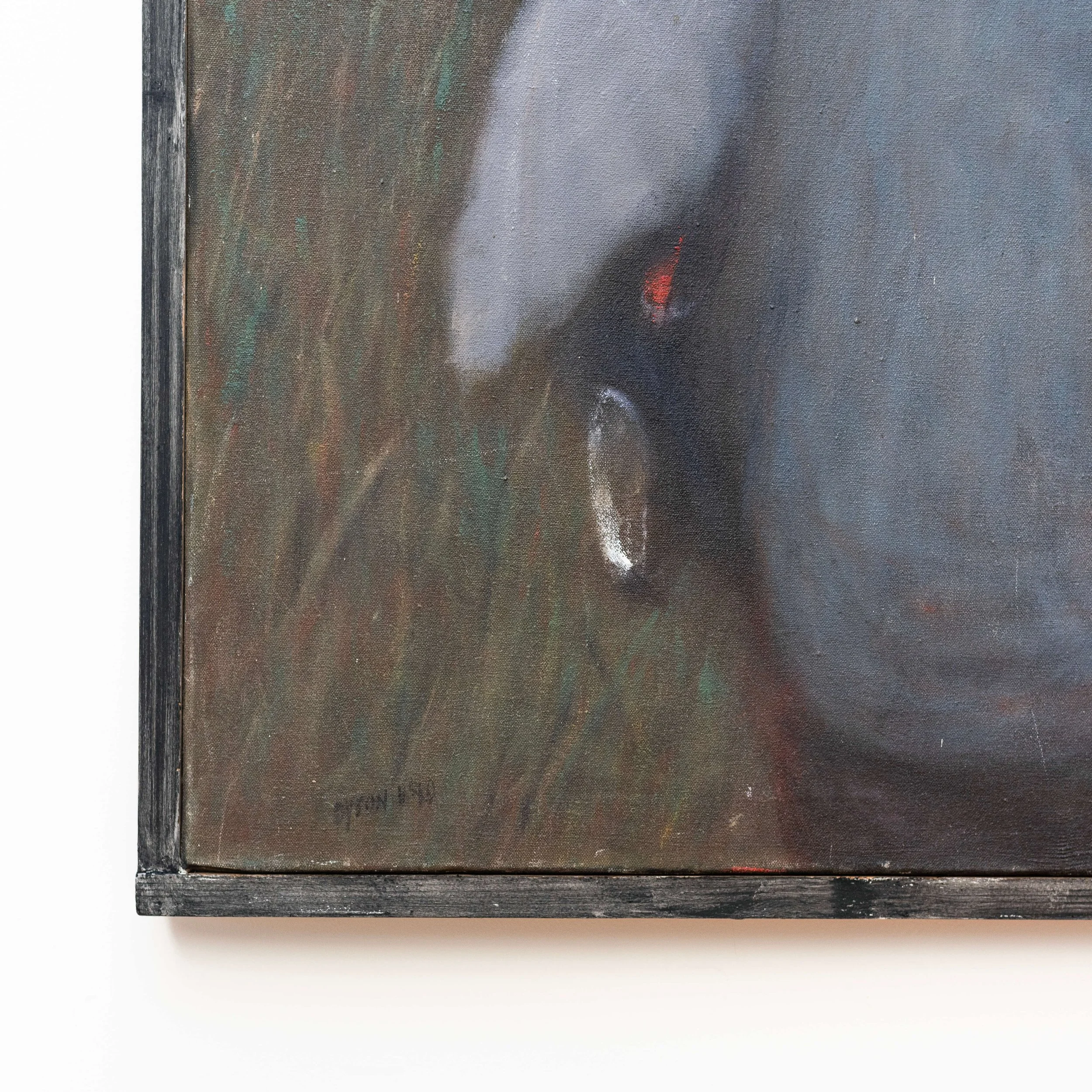 signature 20th Century Oil Painting 'Grandfather' by Julian Dyson hutt decor